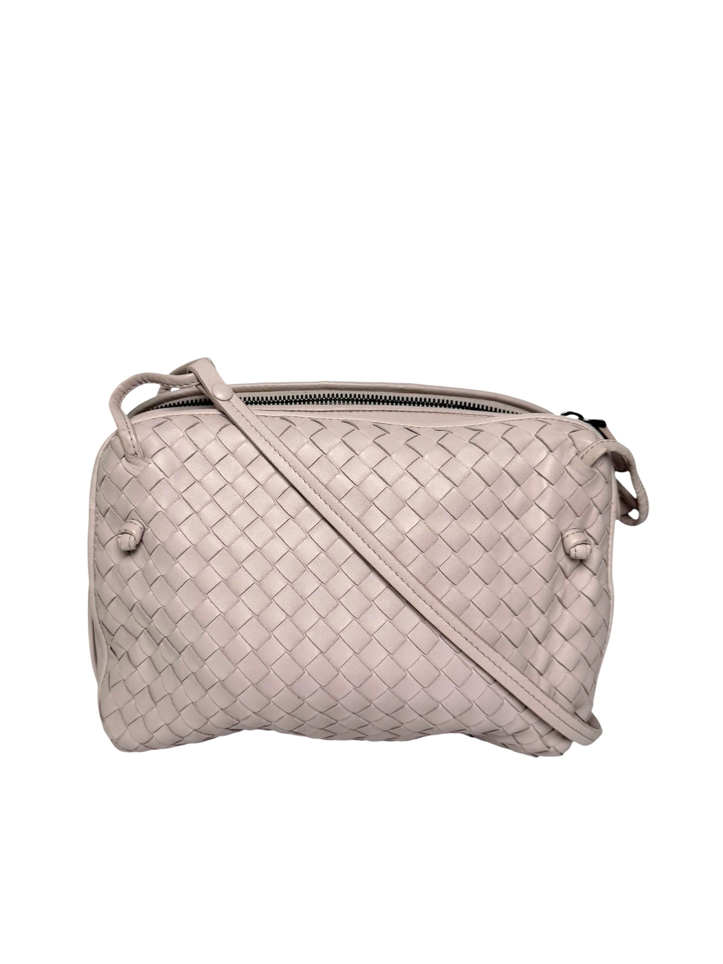 Bottega Veneta Pink Intrecciato Nodini Crossbody