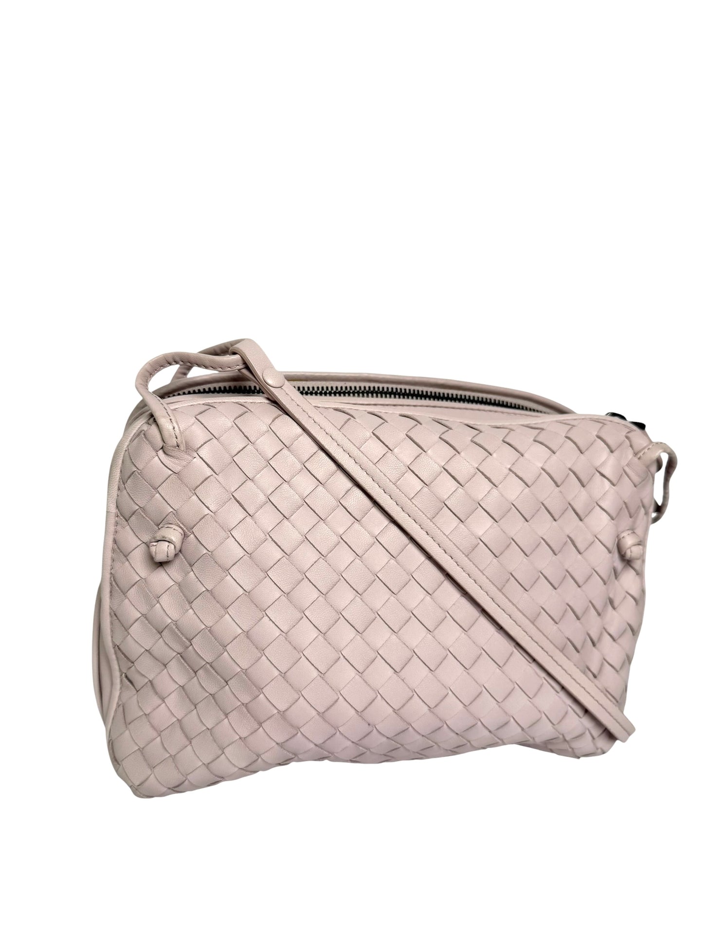 Bottega Veneta Pink Intrecciato Nodini Crossbody