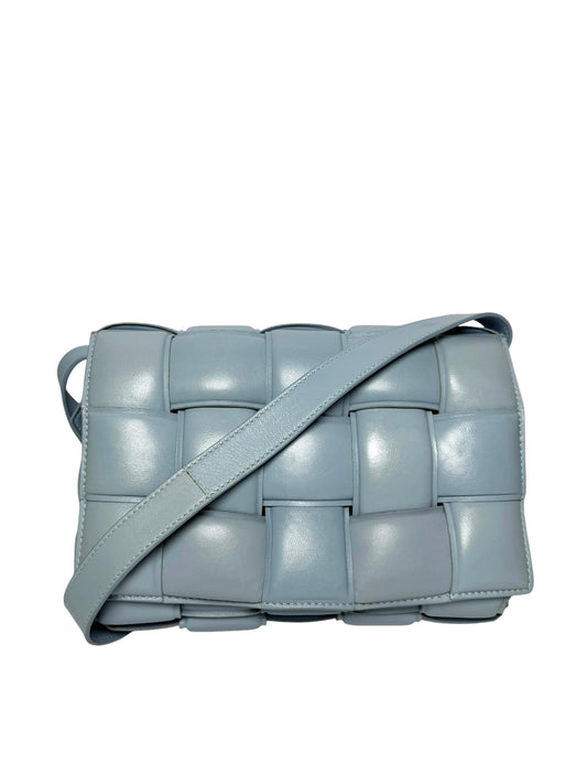 Bottega Veneta Light Blue Padded Leather Cassette T8168
