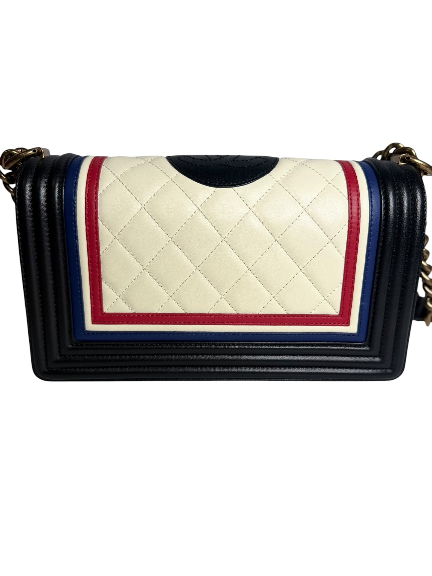 Chanel Medium Crest Embellished Boy Bag T7456