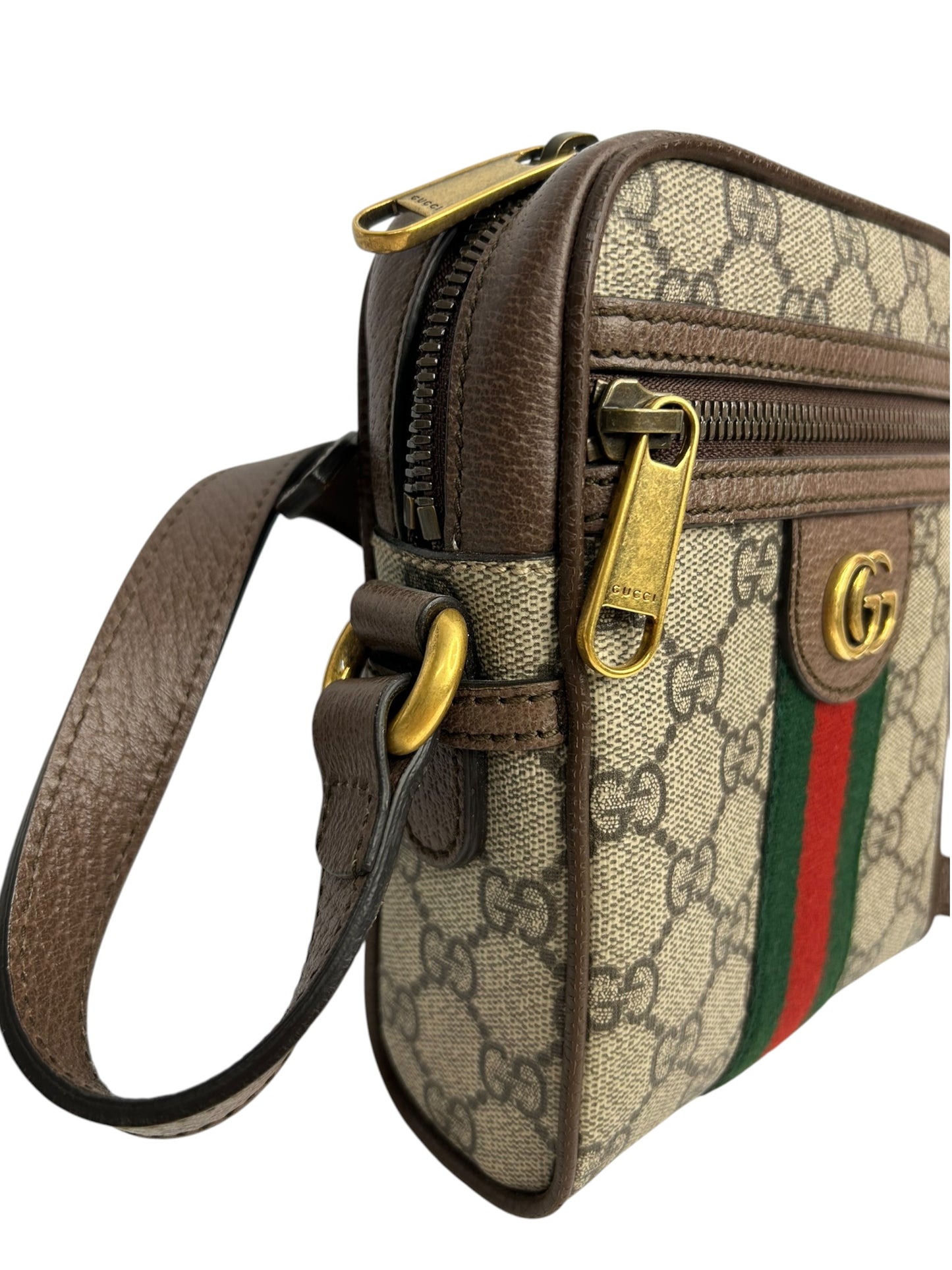 Gucci Ophidia Coated Canvas Mini GG Crossbody T8817
