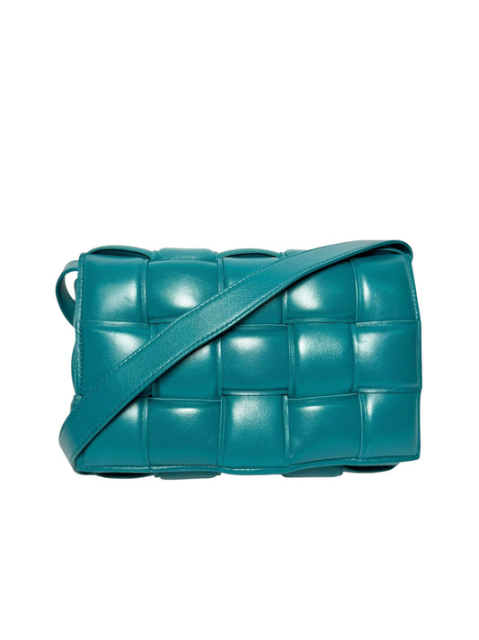 Bottega Veneta Dark Green Padded Leather Cassette T8173