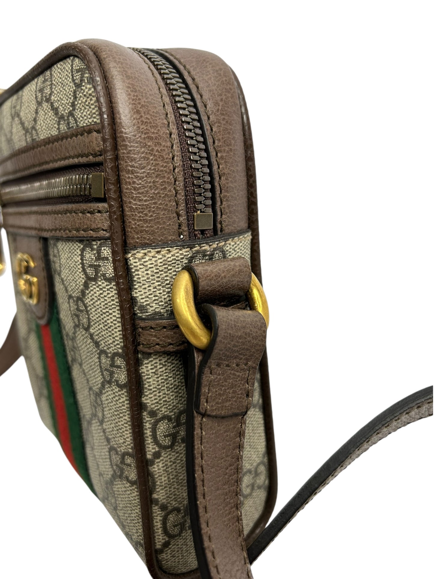 Gucci Ophidia Coated Canvas Mini GG Crossbody T8817
