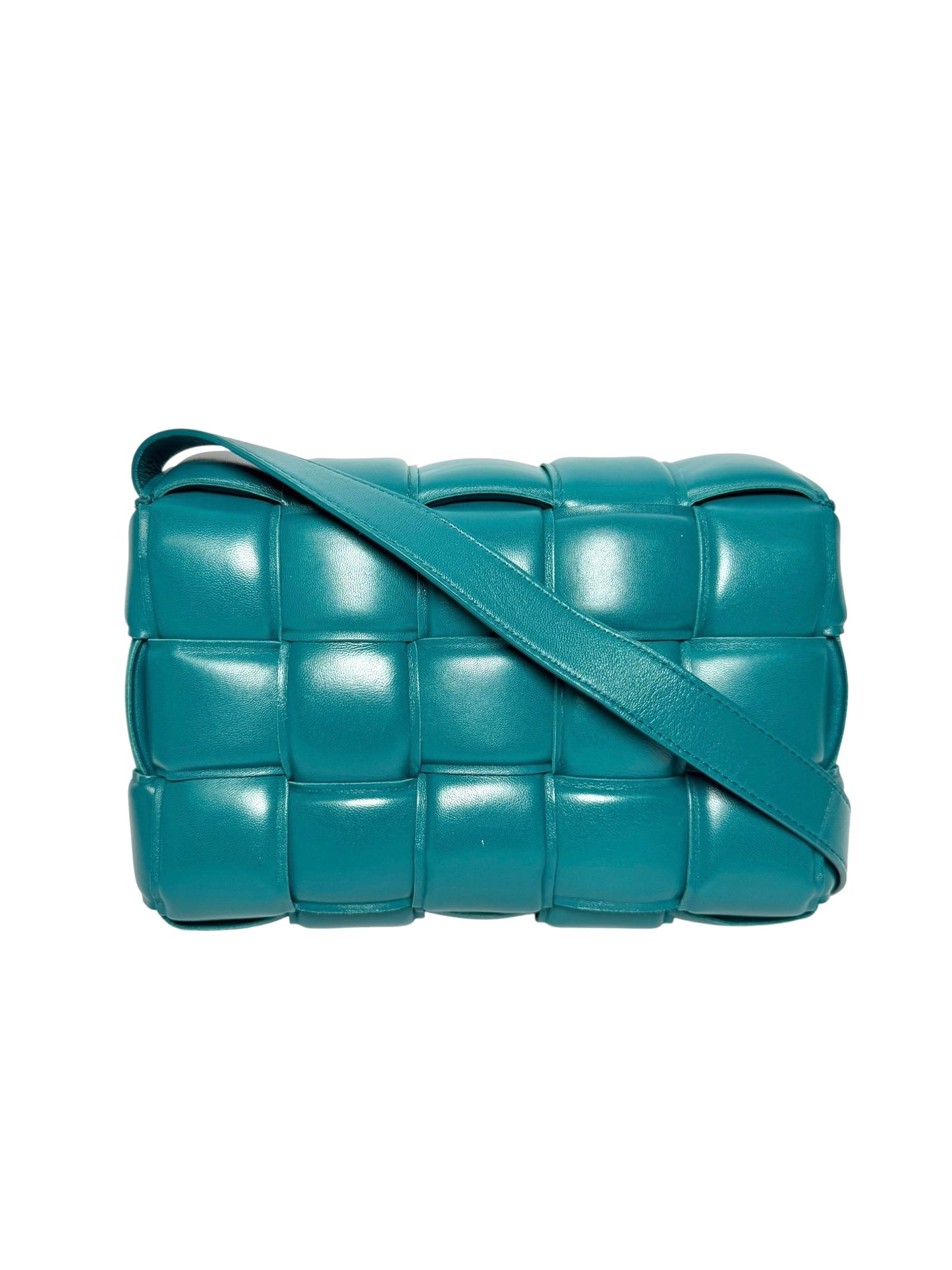 Bottega Veneta Dark Green Padded Leather Cassette