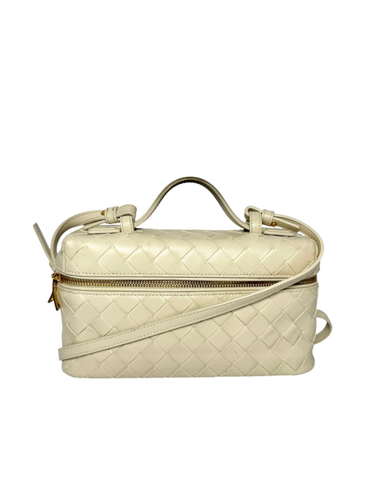 Bottega Veneta Bang Bang Vanity Intrecciato Crossbody Light Butter T8213