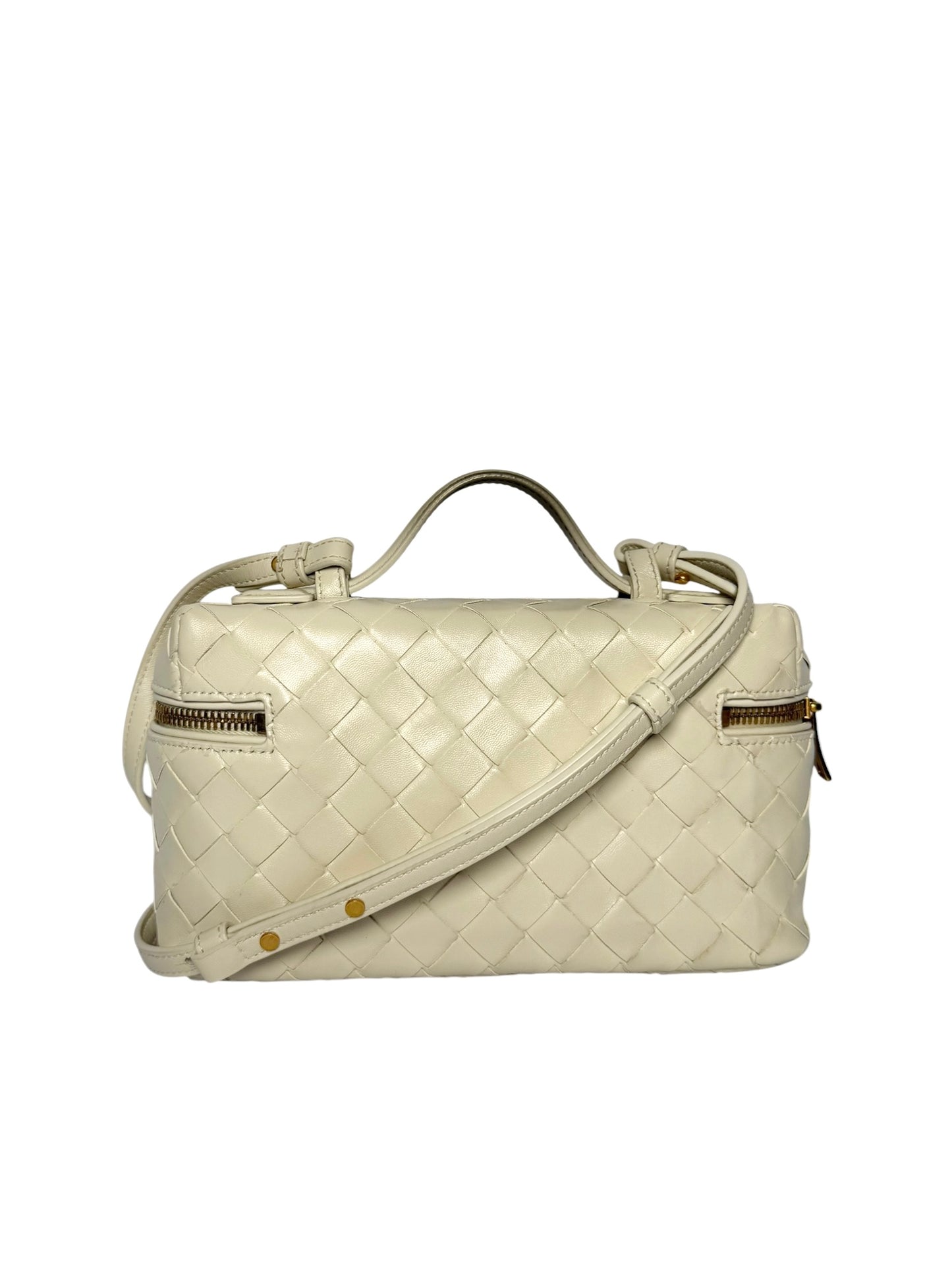 Bottega Veneta Bang Bang Vanity Intrecciato Crossbody Light Butter