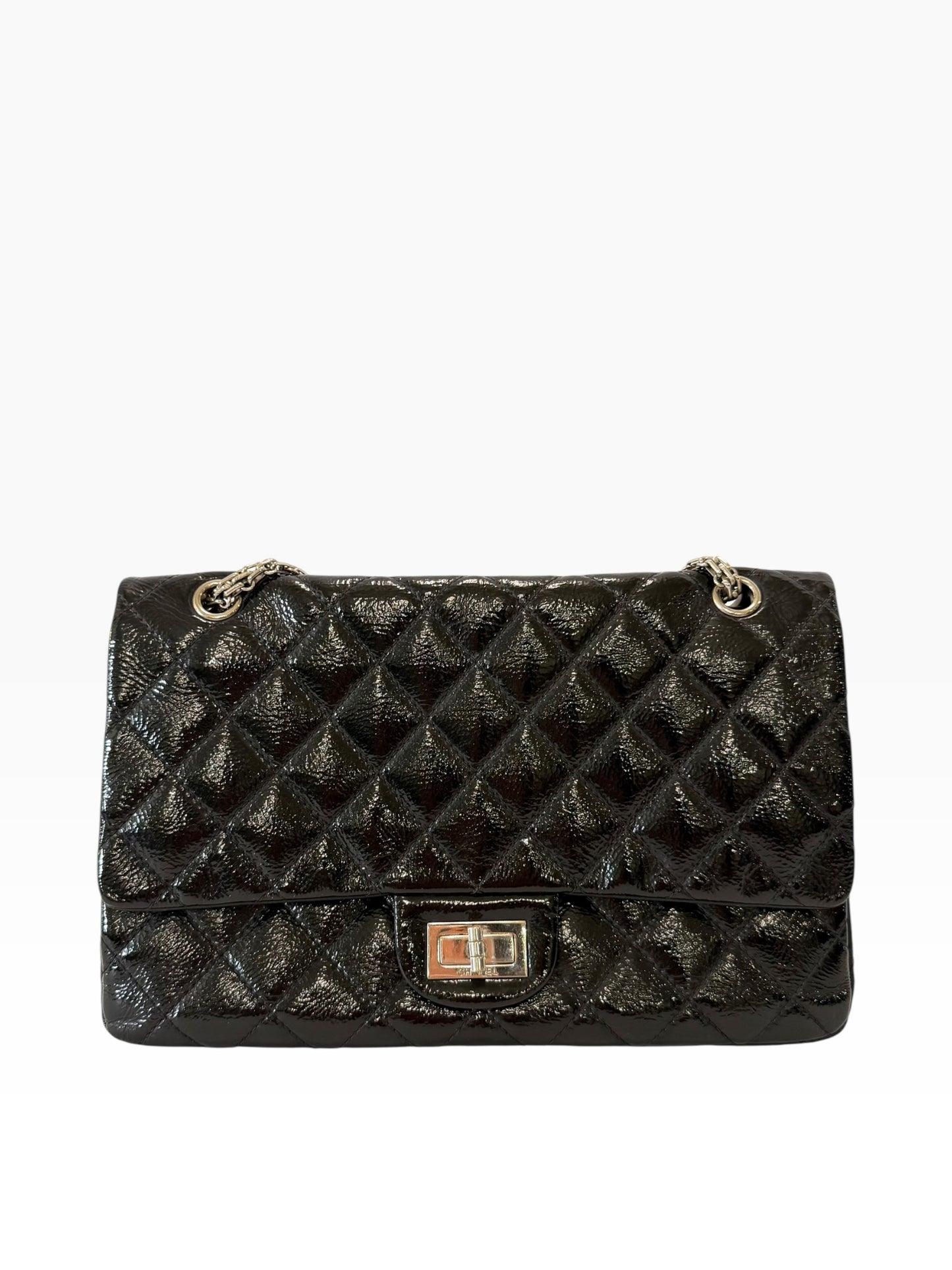 Chanel 2.55 Calfskin 227 Black SHW