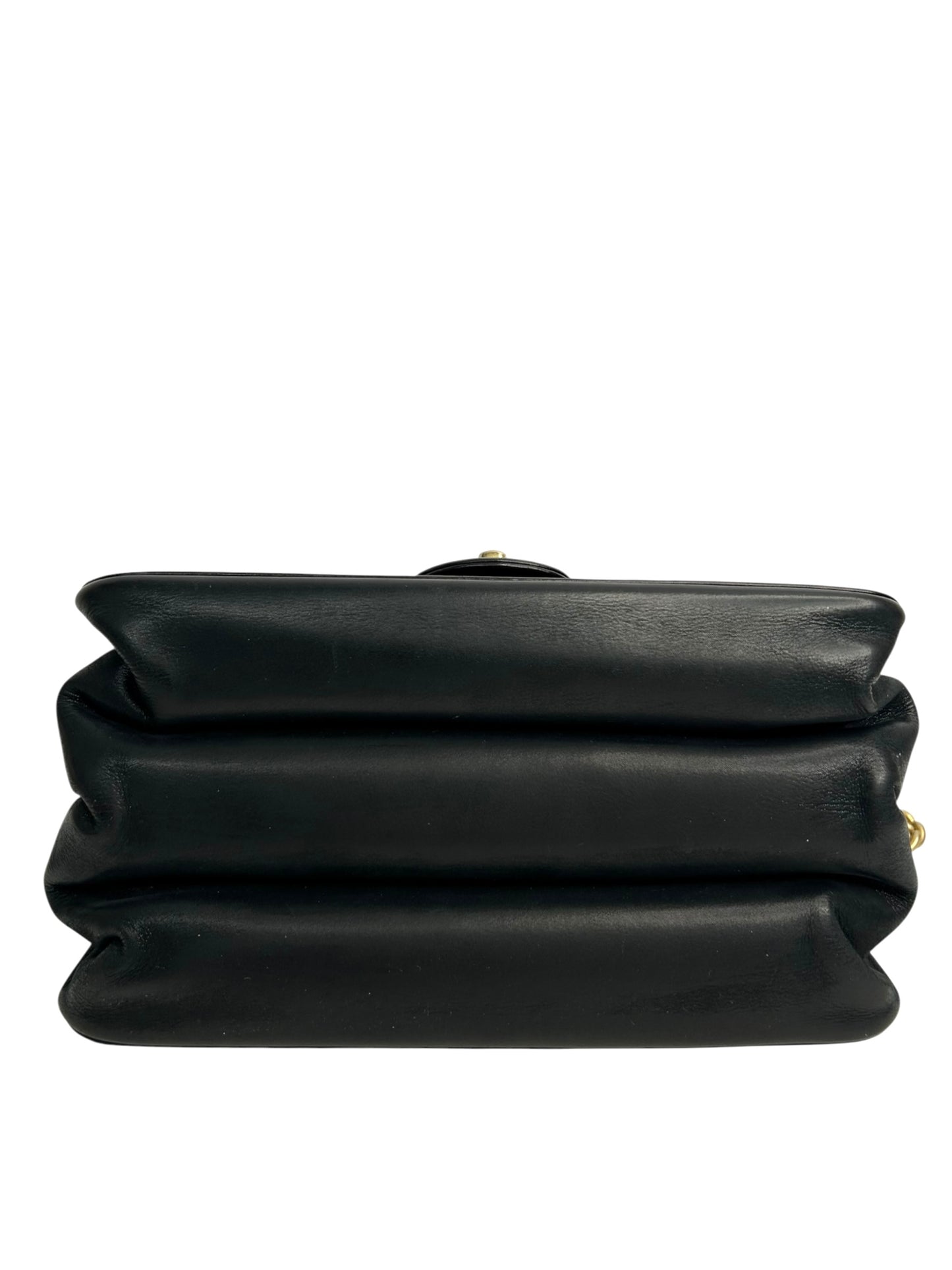 Chanel Iridescent Calfskin Straight Lined Flap Bag Black T8816