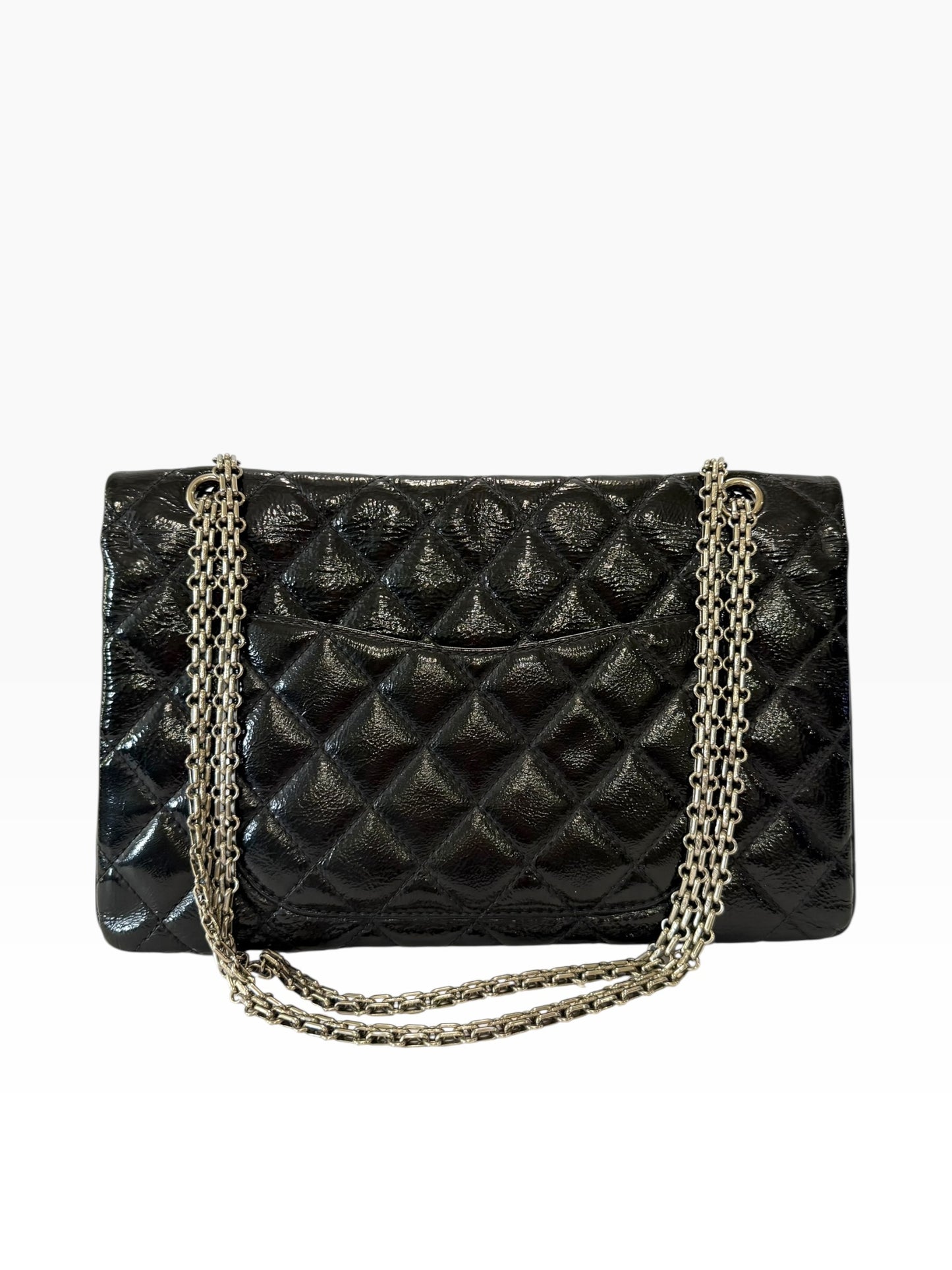 Chanel 2.55 Calfskin 227 Black SHW