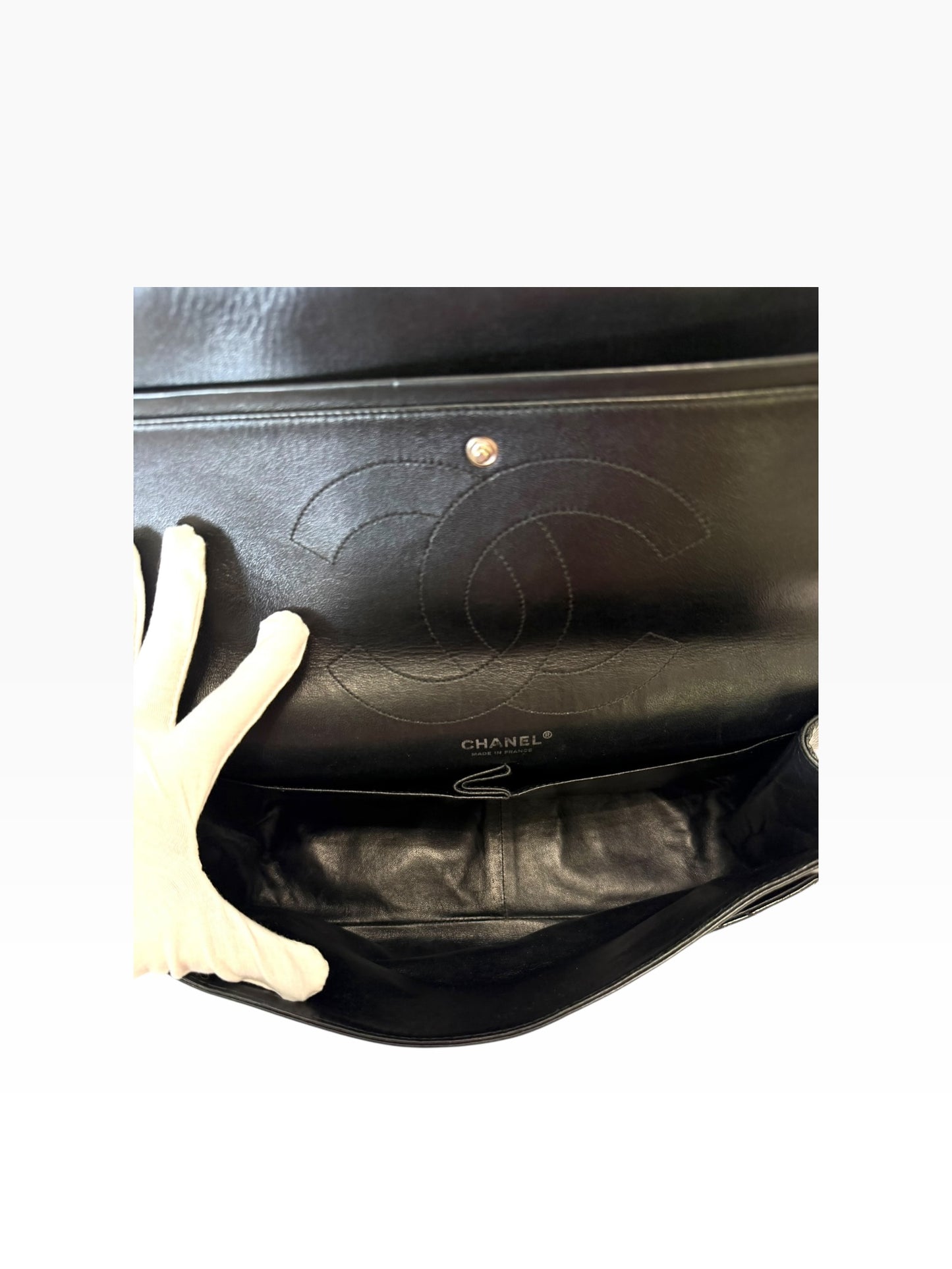 Chanel 2.55 Calfskin 227 Black SHW