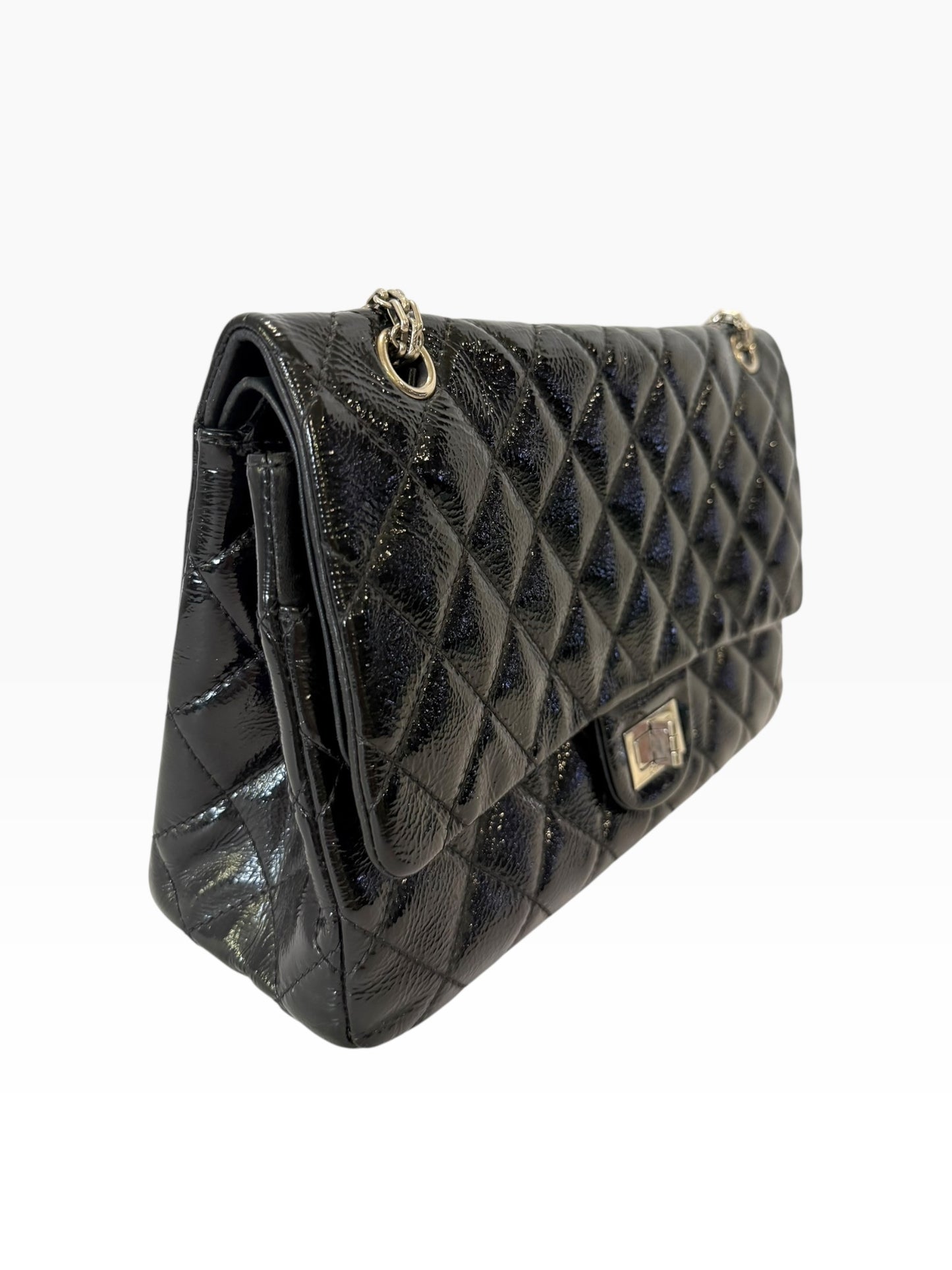 Chanel 2.55 Calfskin 227 Black SHW