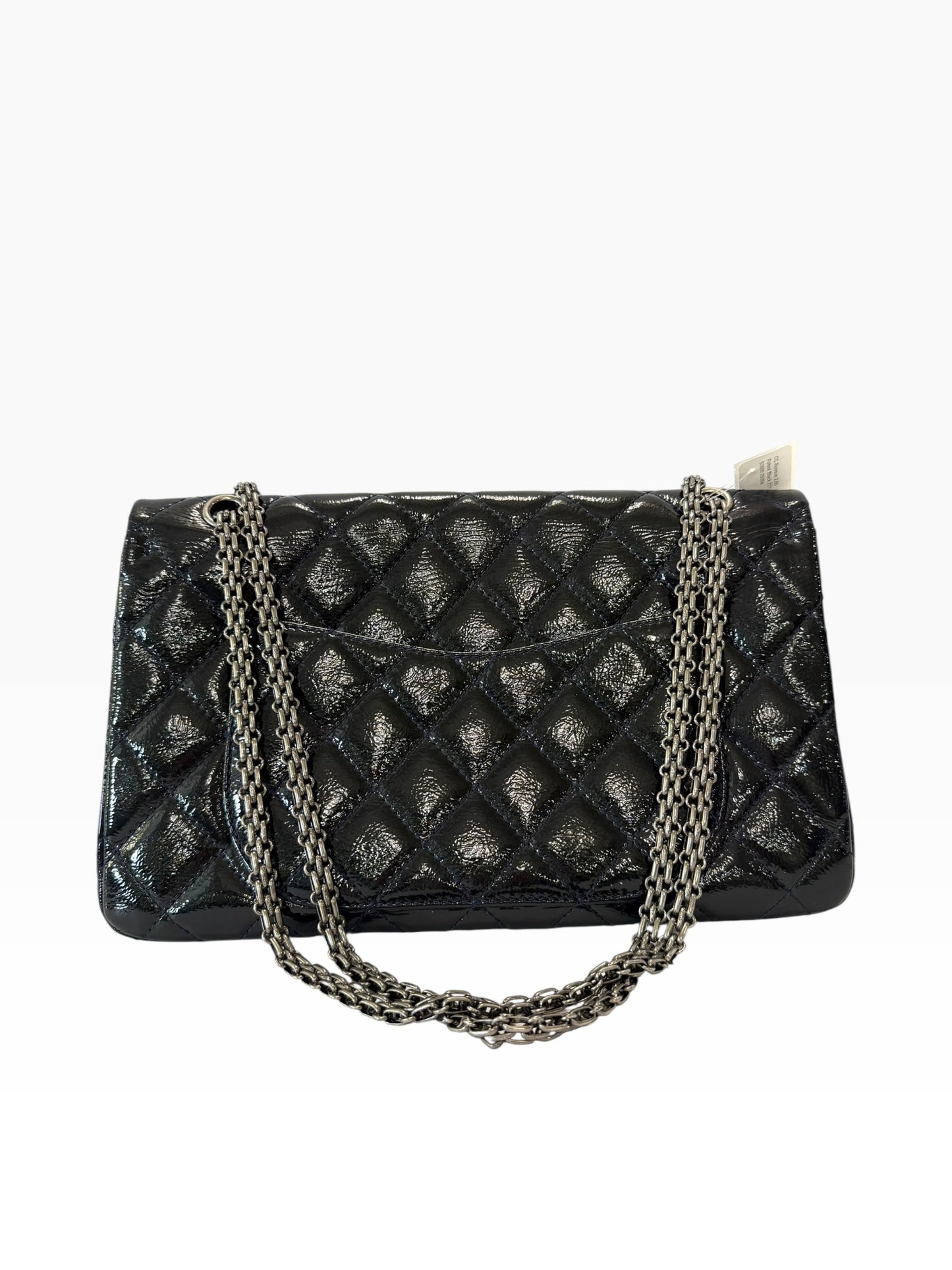 Chanel Reissue 2.55 Patent Black 227 SHW
