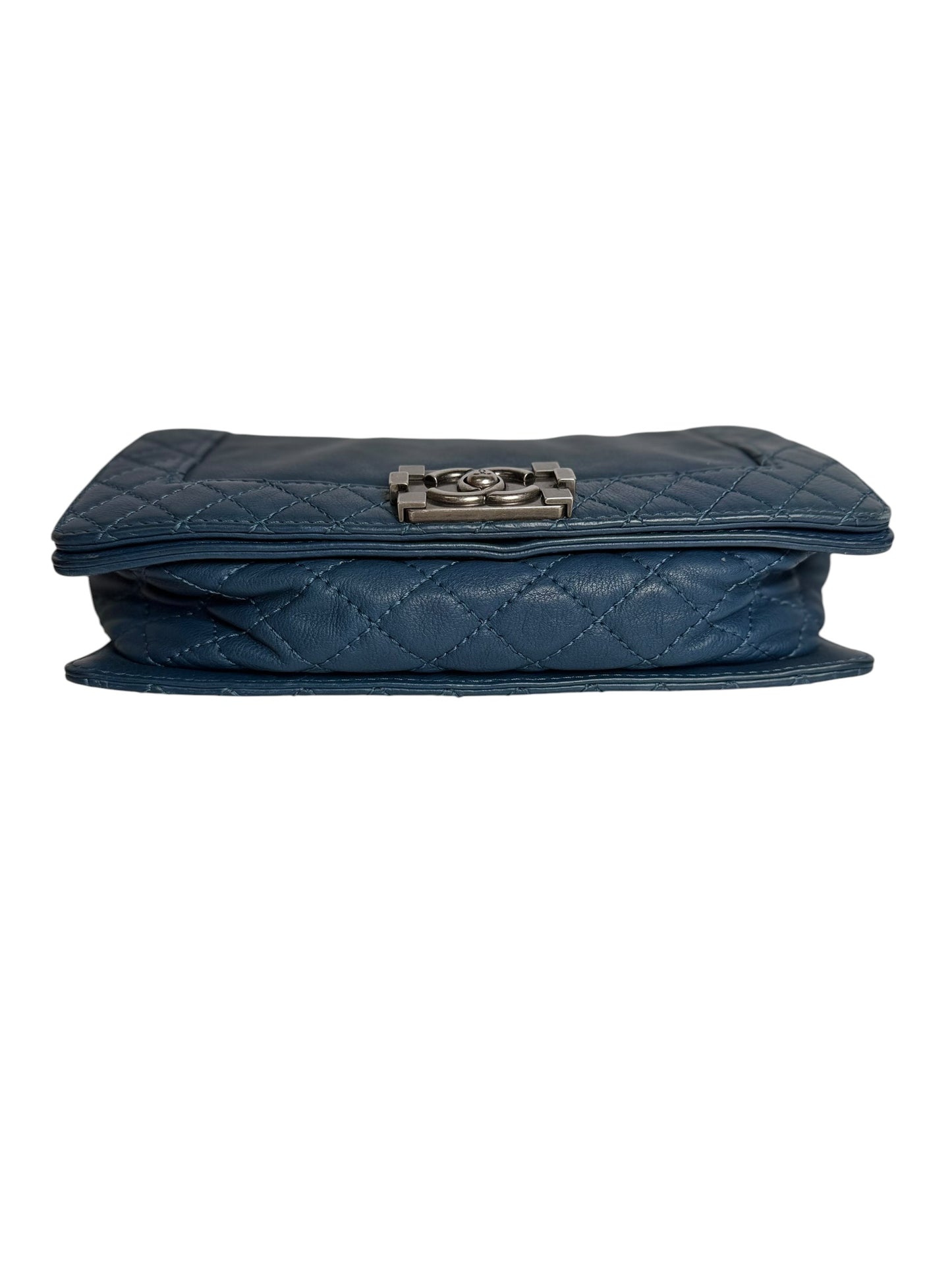 Chanel Blue Reverso Boy Bag T7476