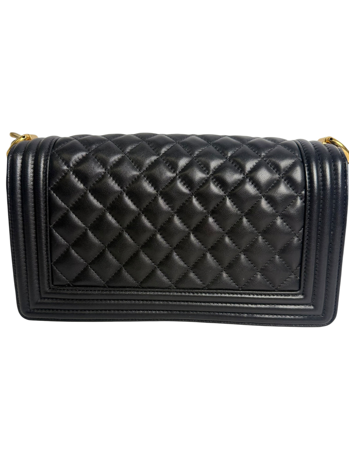 Chanel Lambskin Quilted Medium Boy Flap T7532