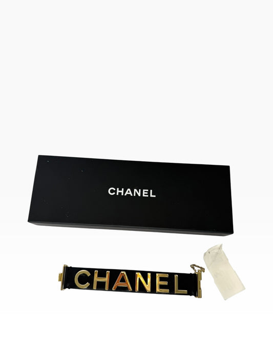 Chanel Leather Cuff GHW