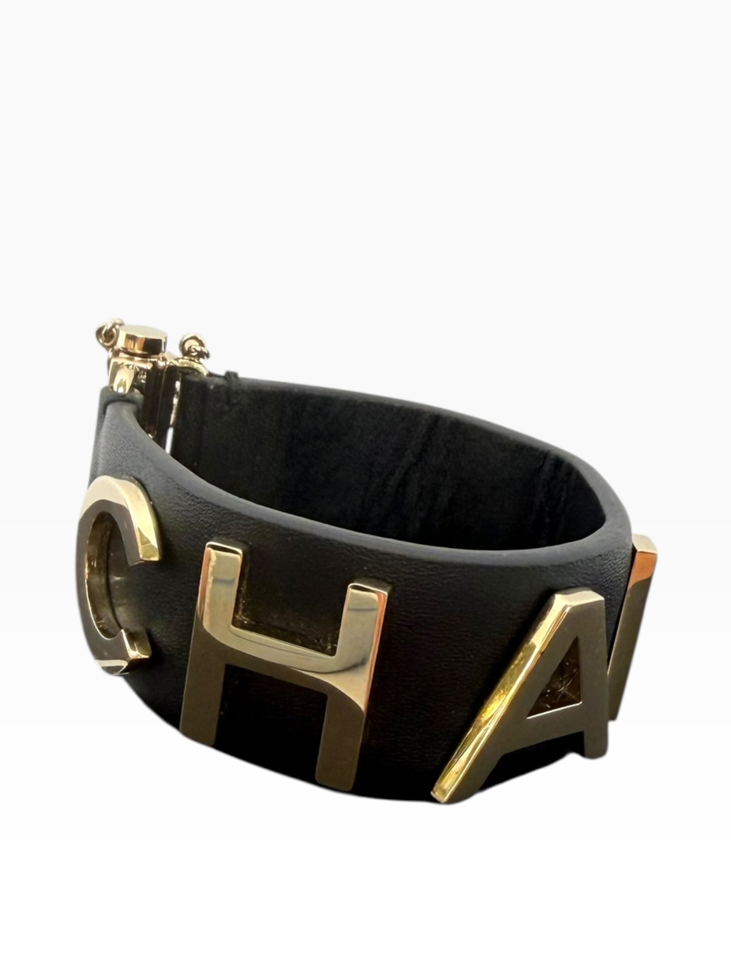 Chanel Leather Cuff GHW