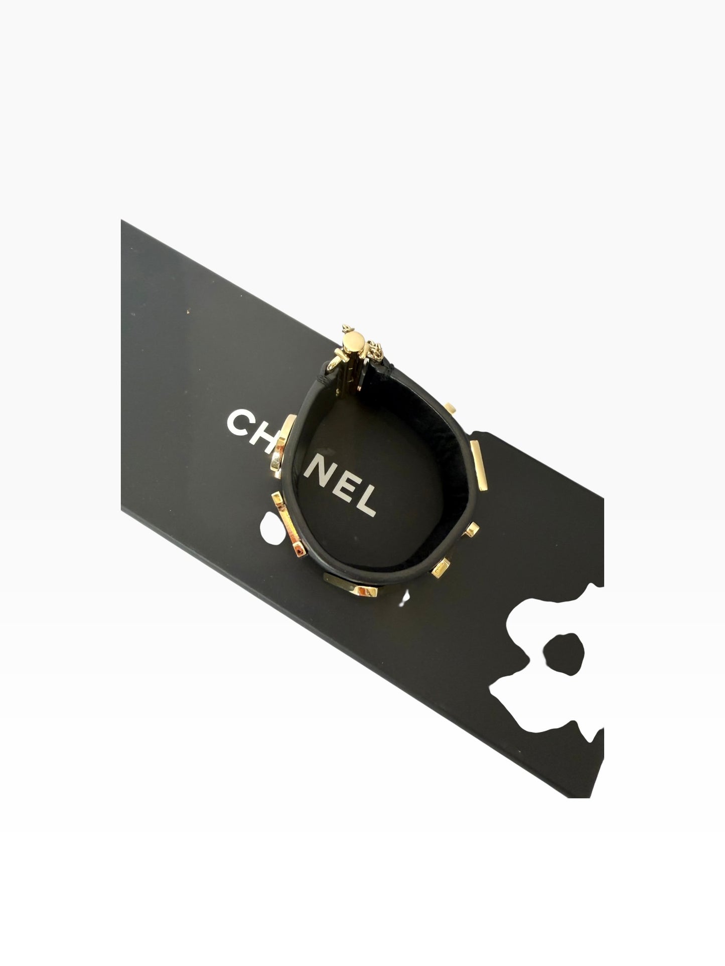 Chanel Leather Cuff GHW