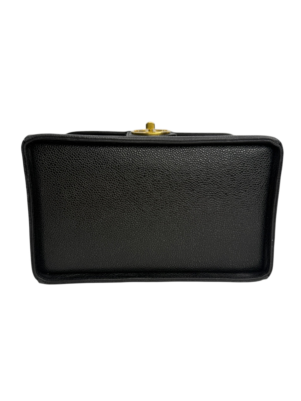 Chanel Black Caviar Vintage Vanity Case T8870