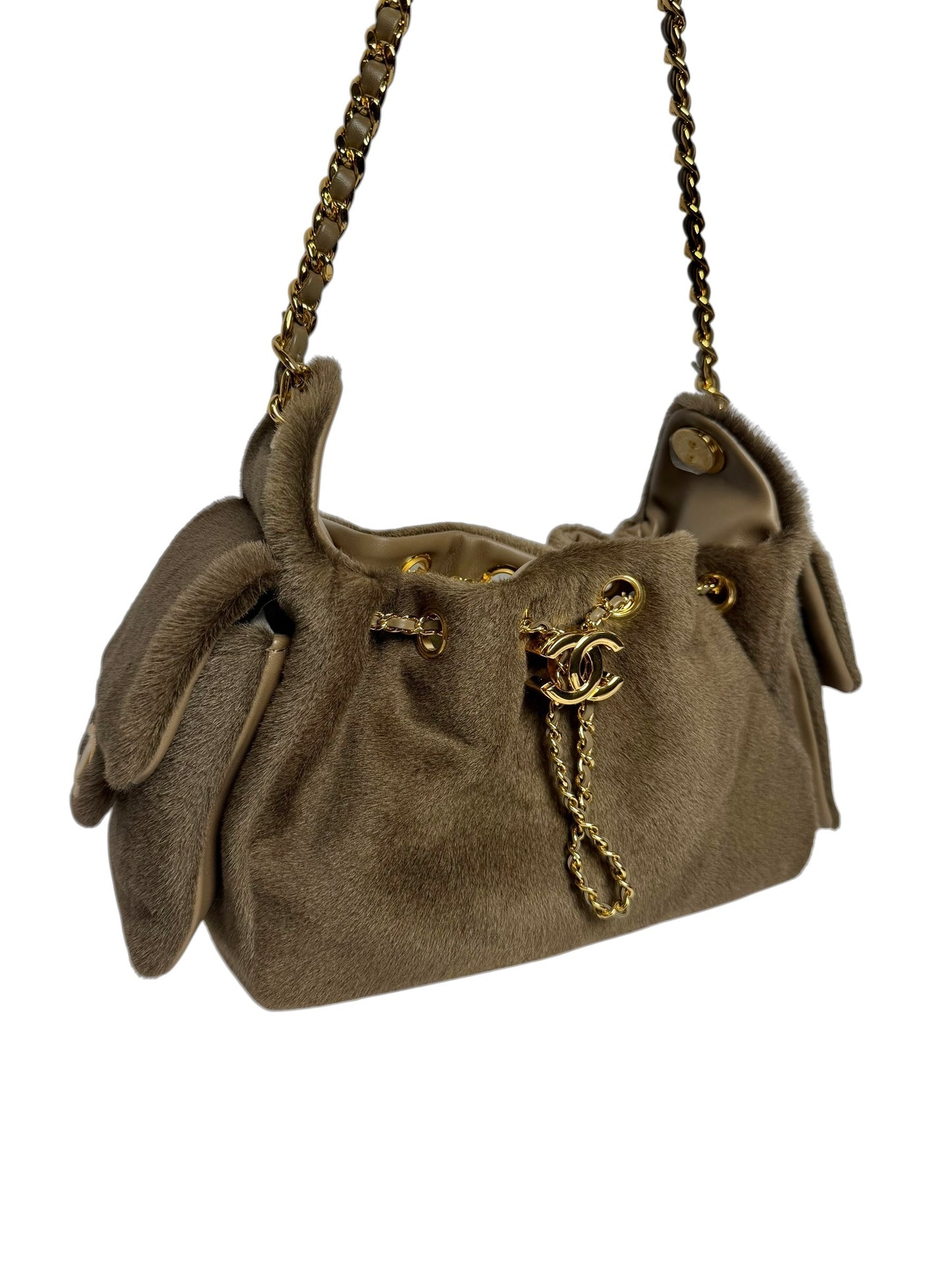 Chanel 25 Pony Hair Mini Dark Brown