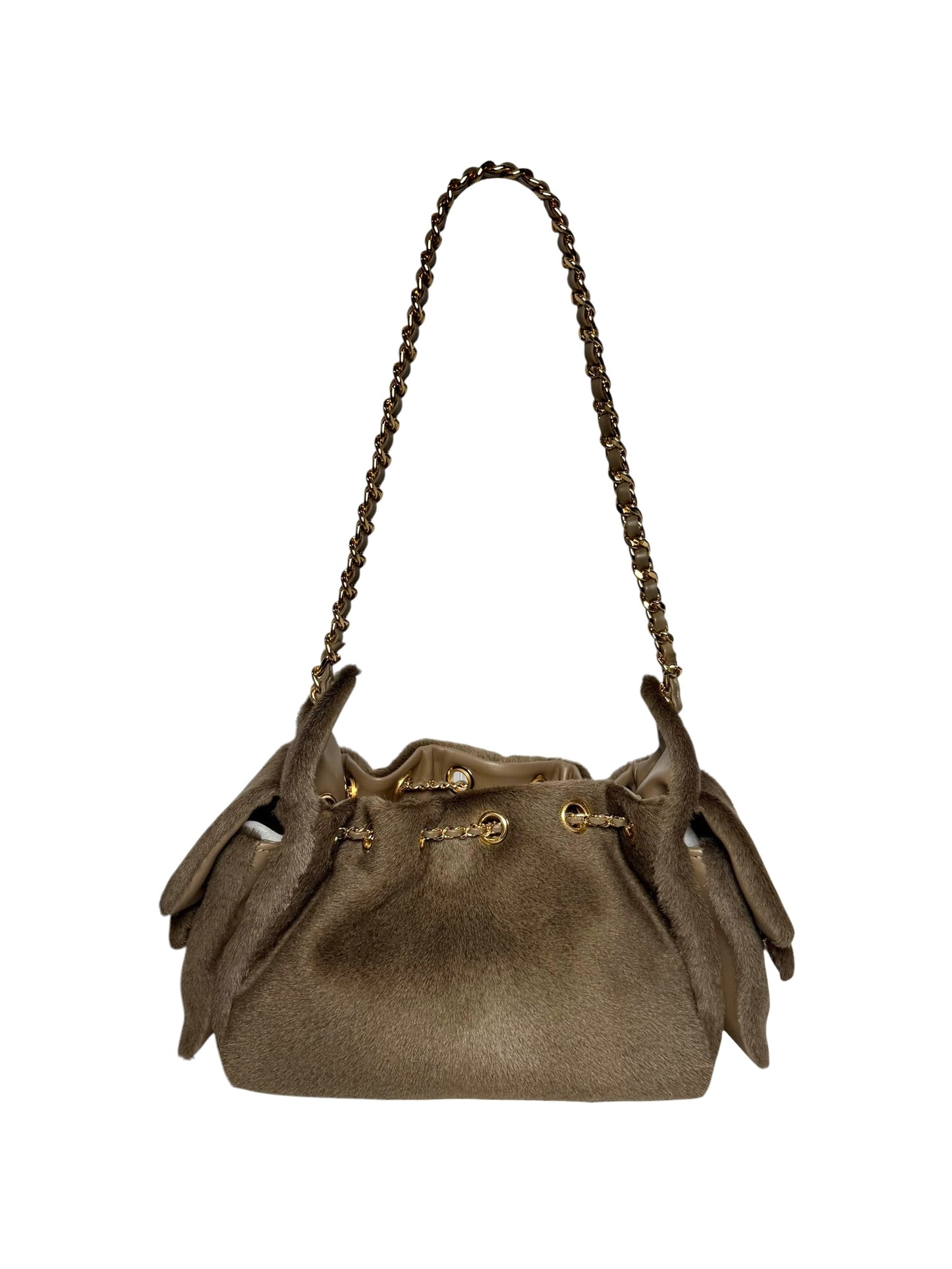 Chanel 25 Pony Hair Mini Dark Brown