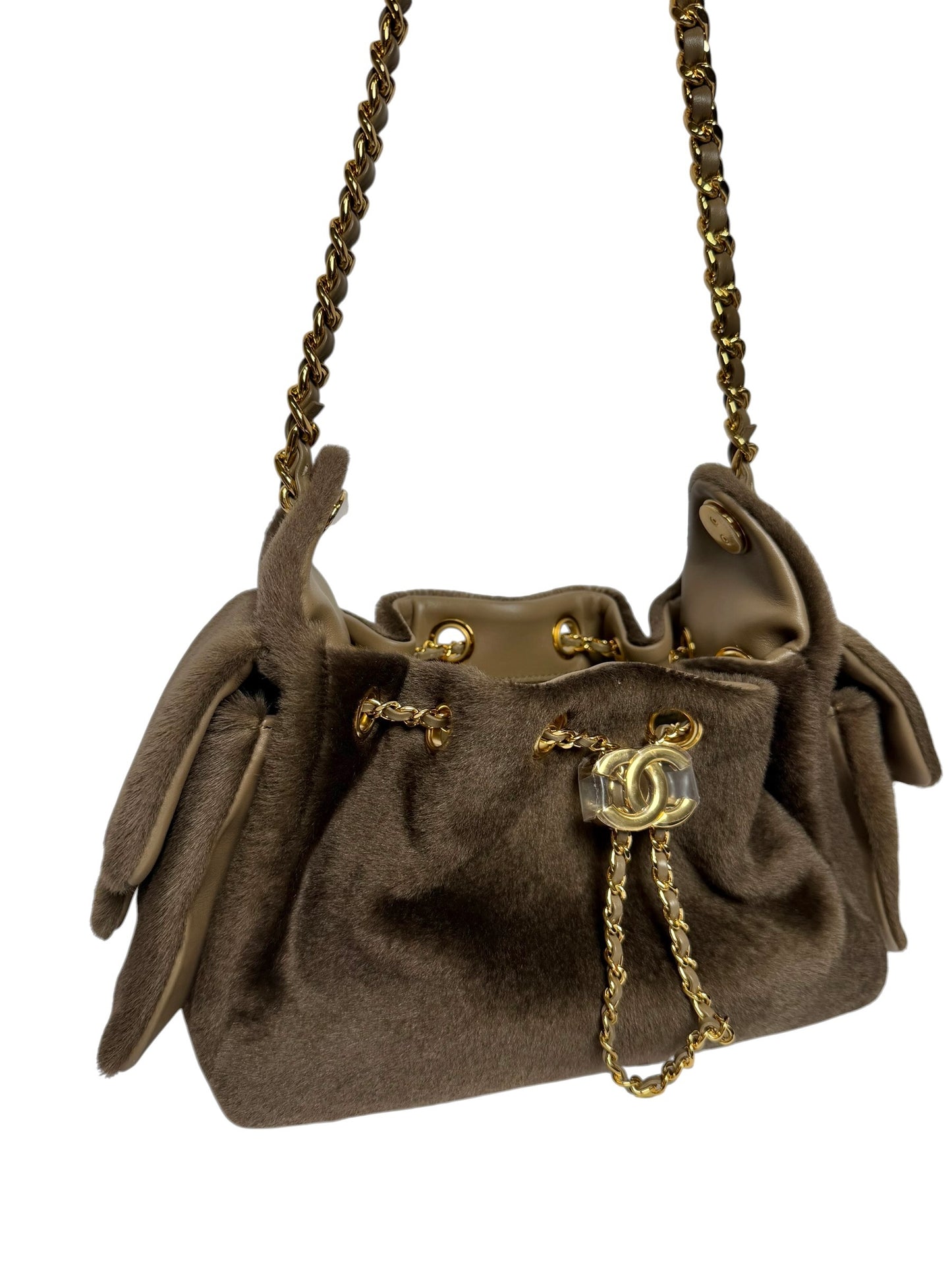 Chanel 25 Pony Hair Dark Brown
