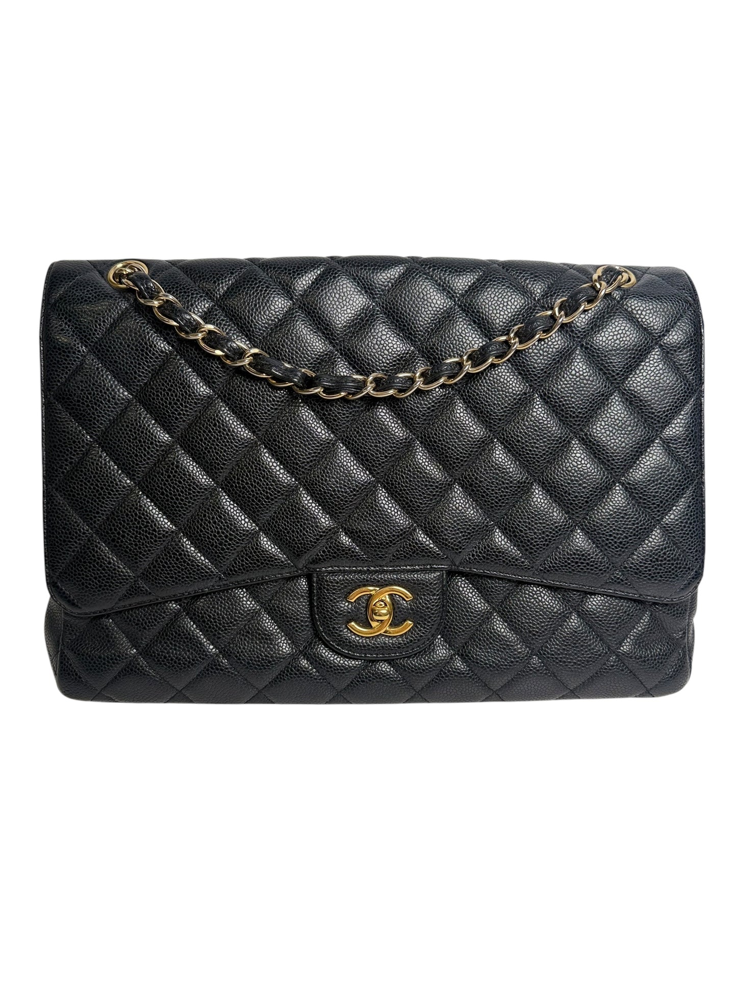 Chanel Caviar Quilted Jumbo Classic Single Flap Bag T7735