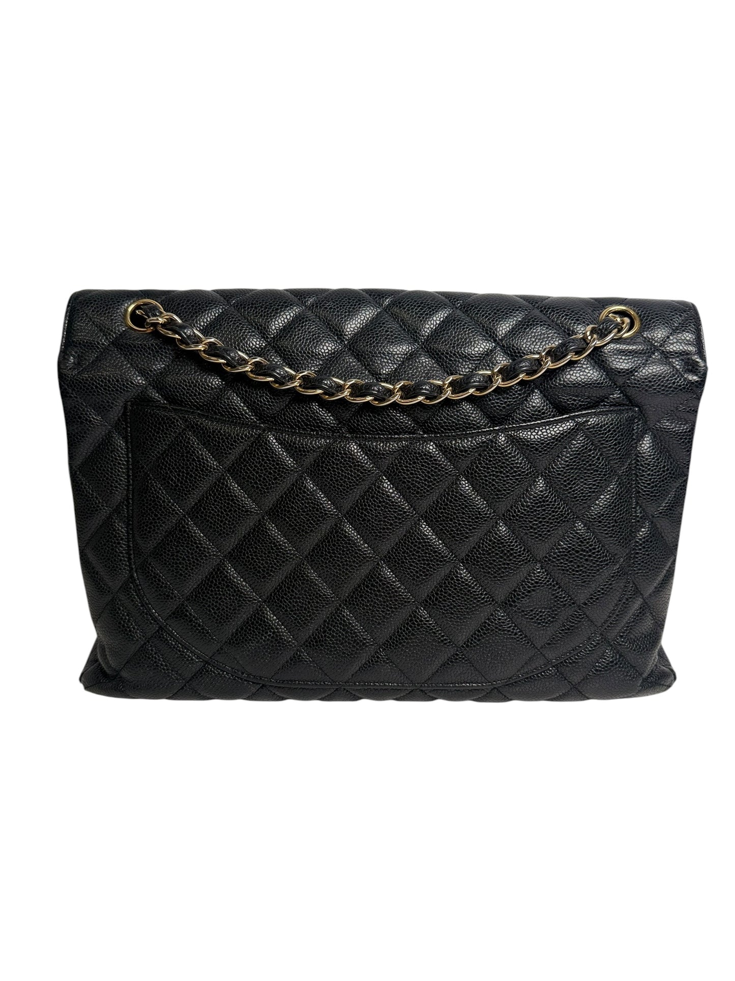 Chanel Caviar Quilted Jumbo Classic Single Flap Bag T7735