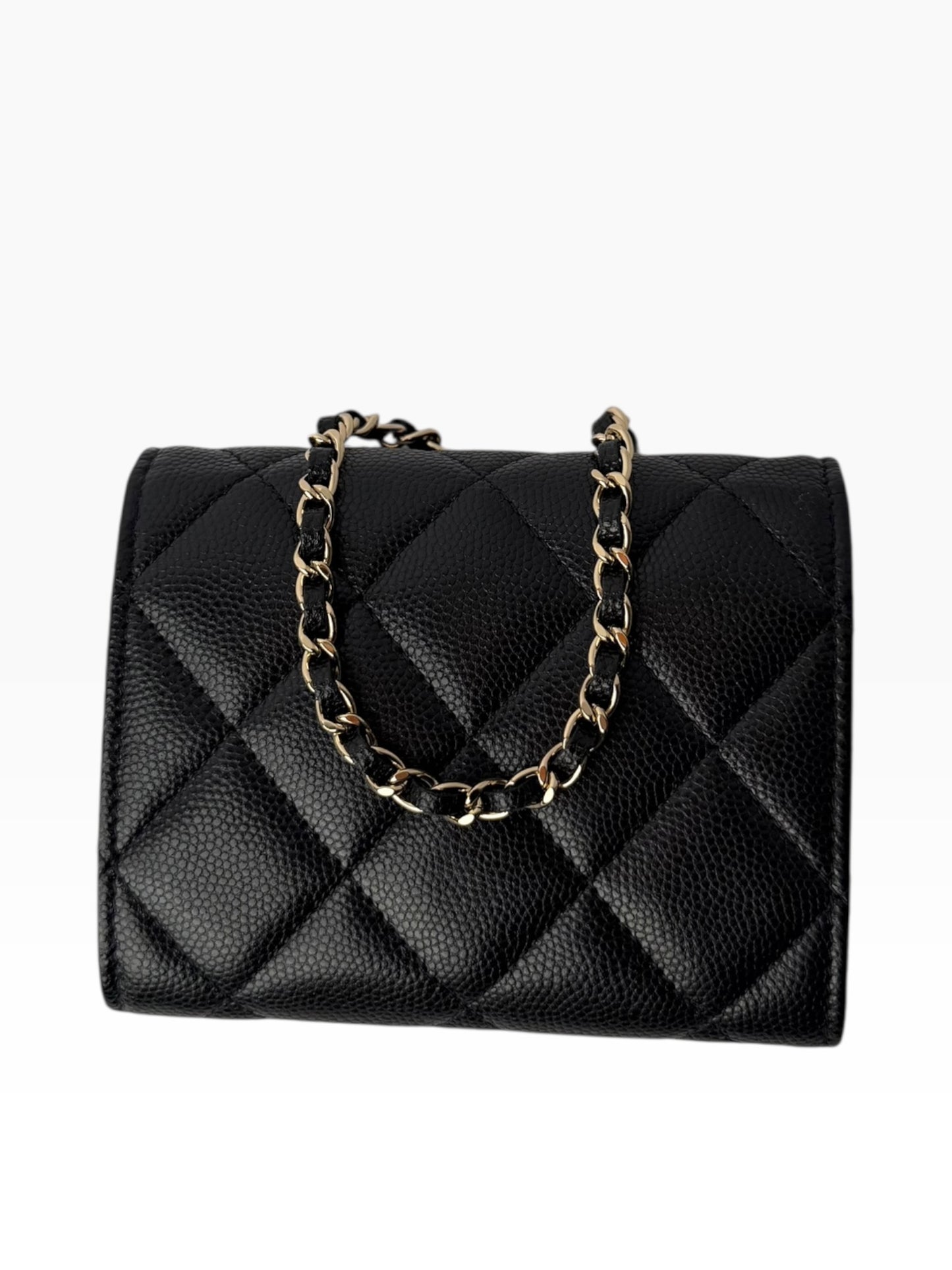 Chanel Black Caviar Micro WOC