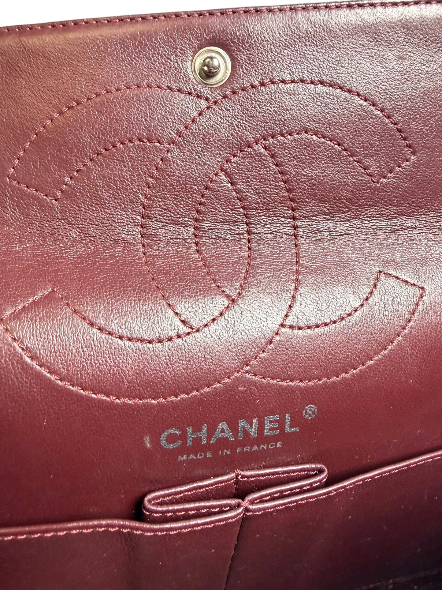 Chanel 2.55 Reissue Double Flap Bag Black Quilted Aged Calf T1047