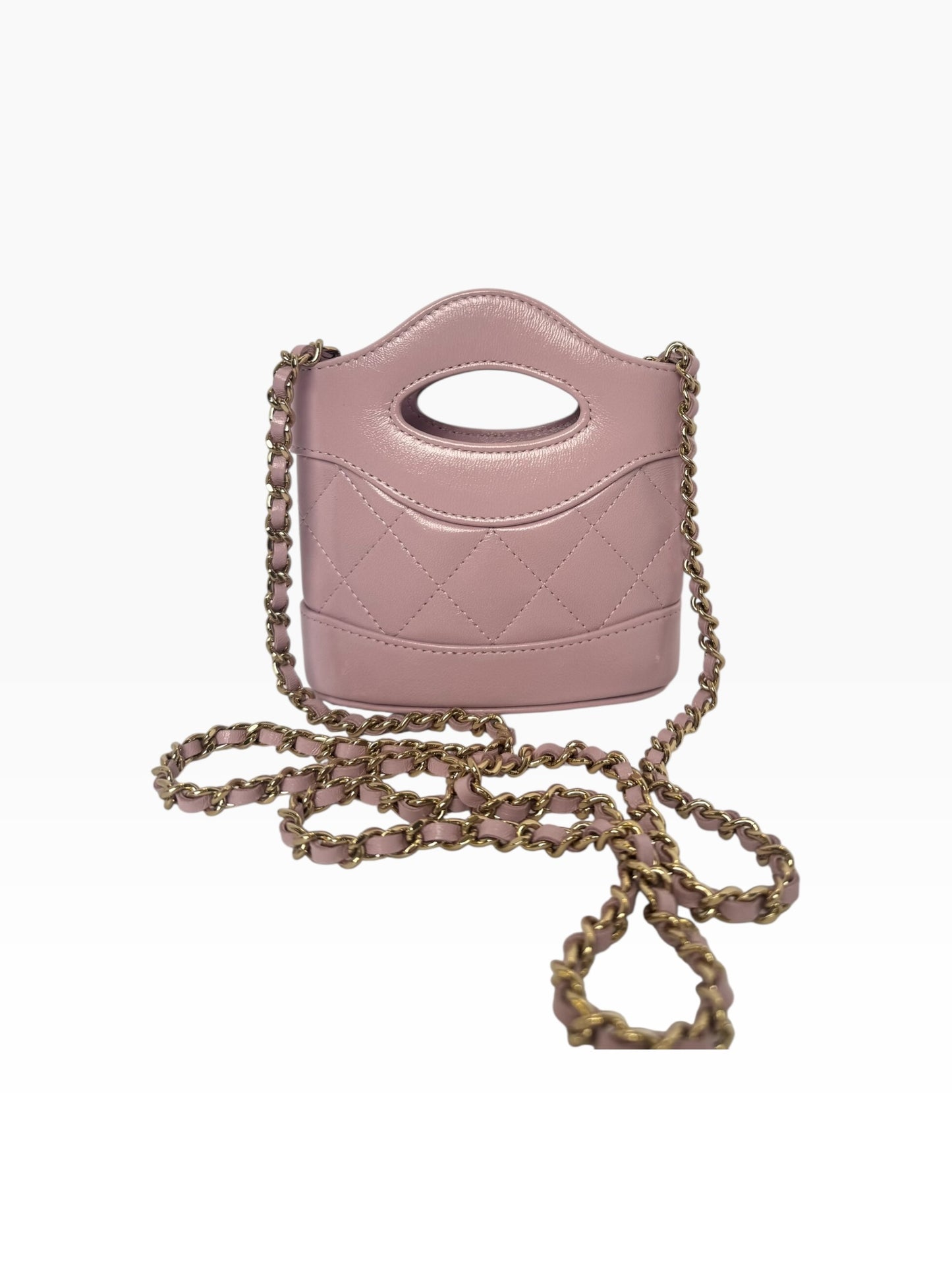 Chanel Nano Shopping Bag Lavender Crossbody