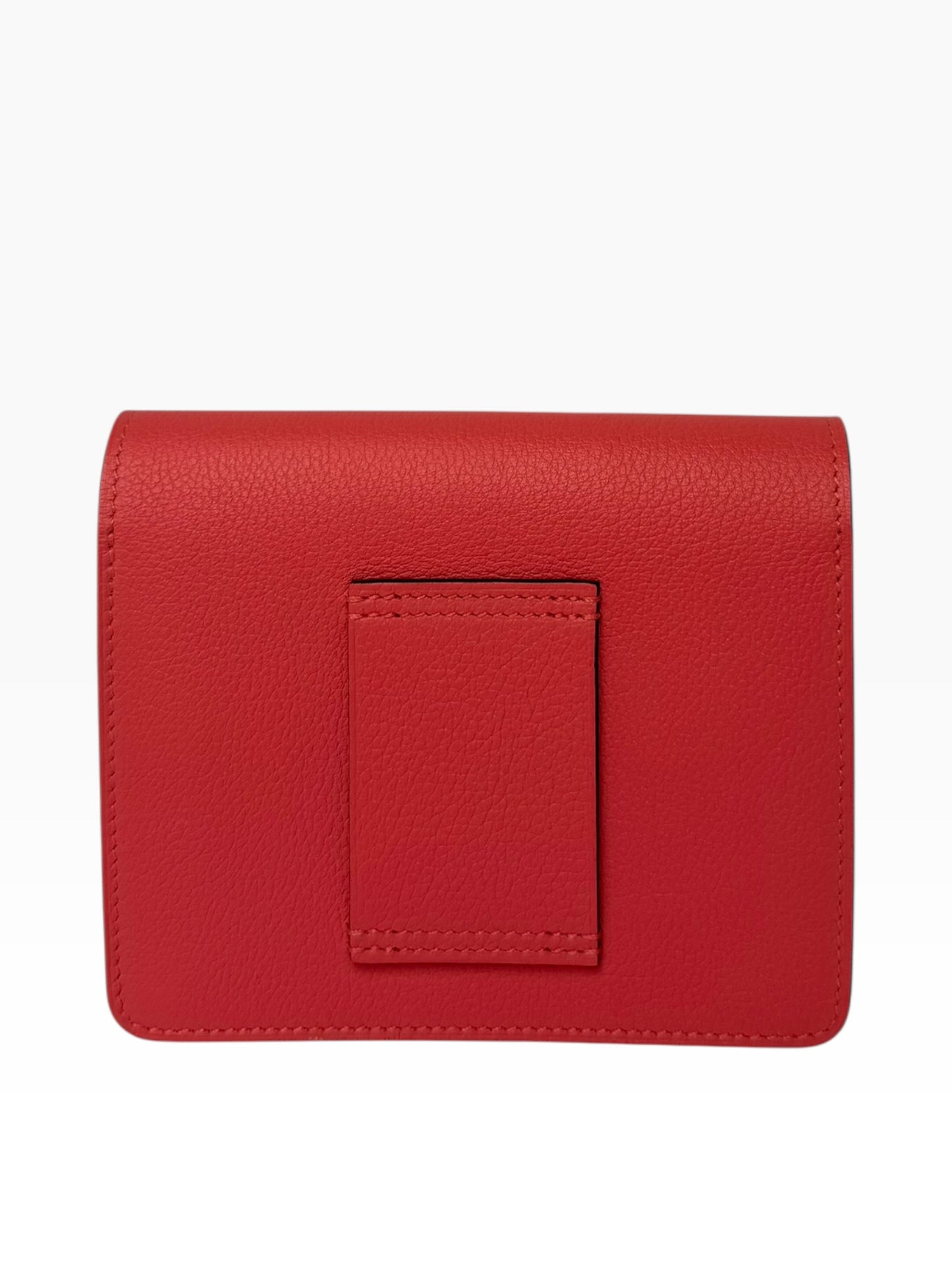 Hermes Pink Roulis Wallet PHW FULL SET