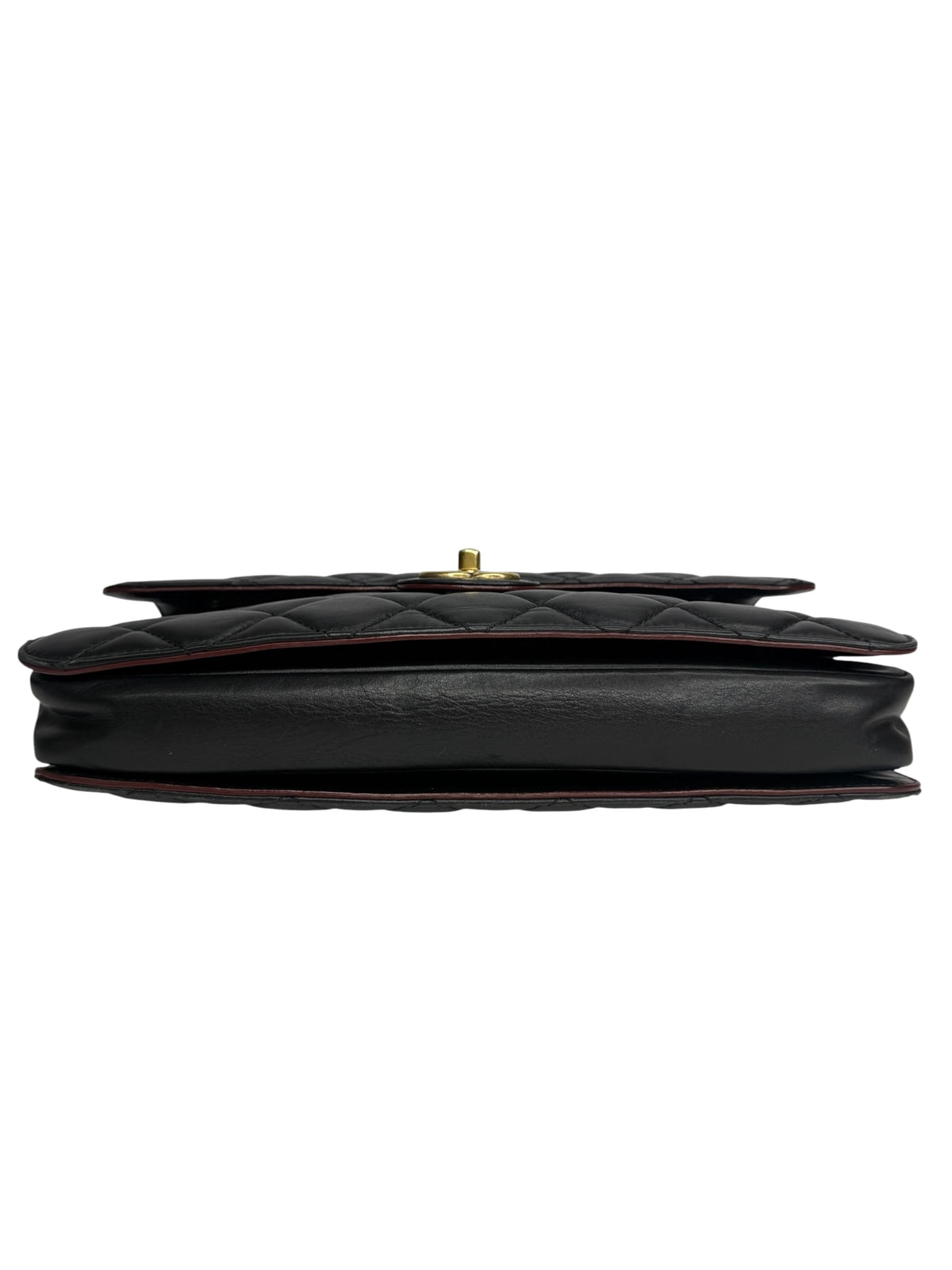Chanel Large Black Calfskin Perfect Edge Flap Bag T9218