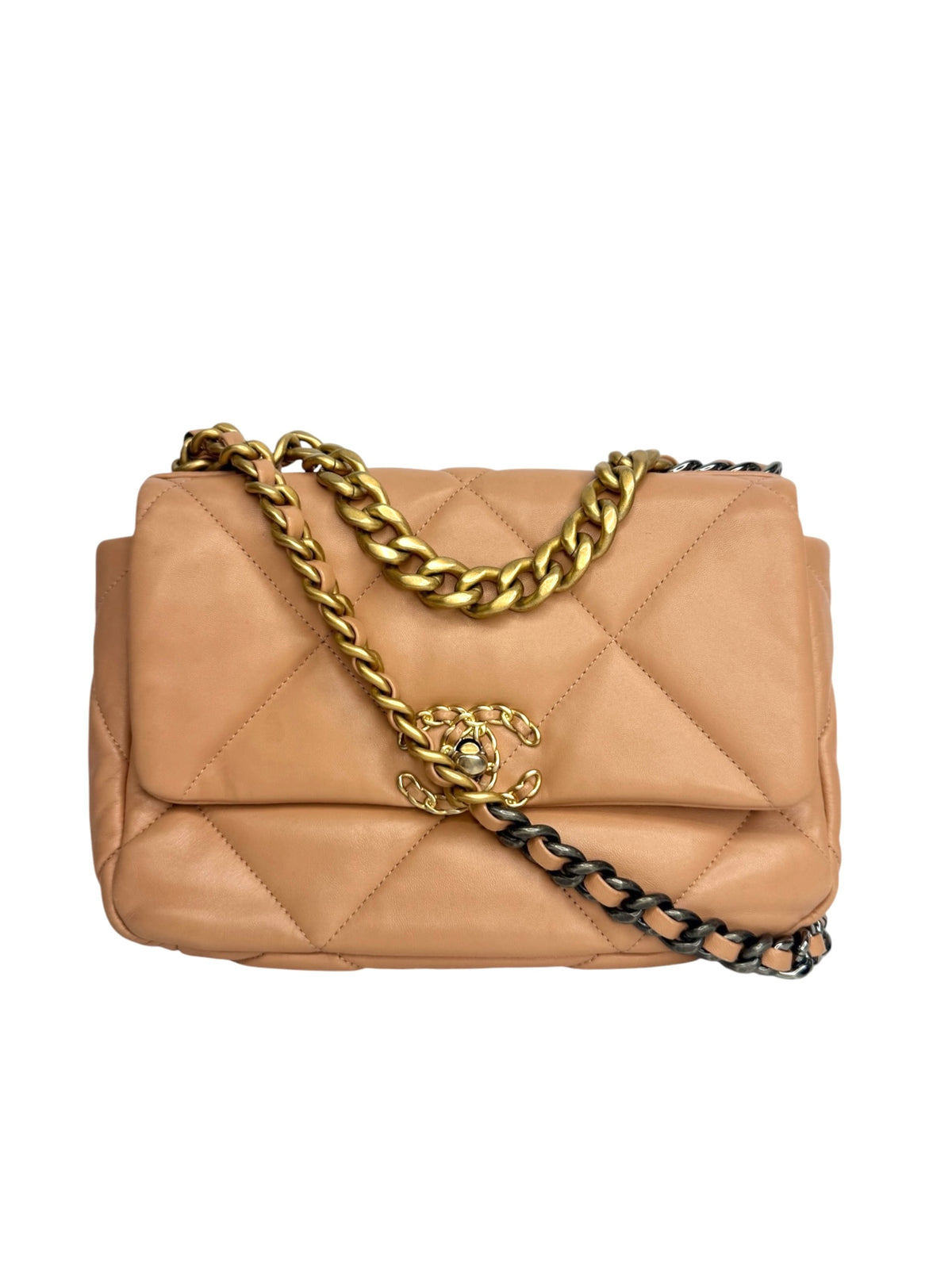 Chanel Peach Medium 19 Flap T9202