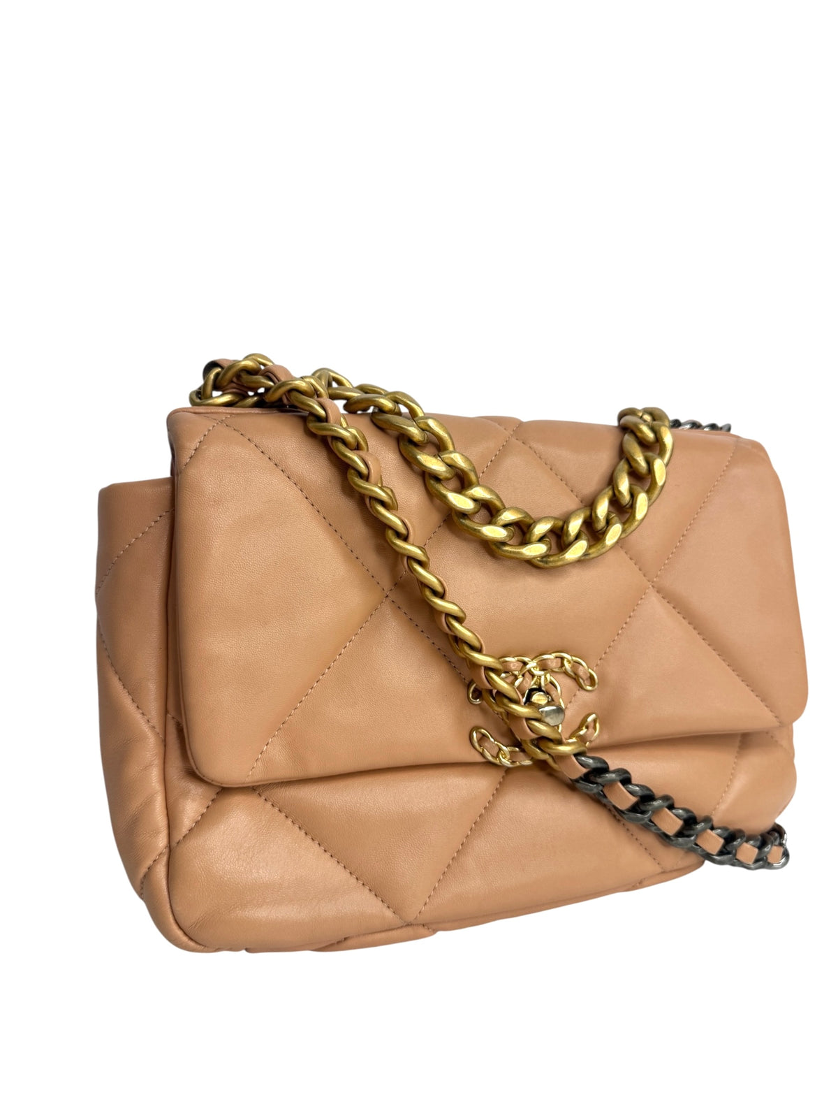 Chanel Peach Medium 19 Flap T9202