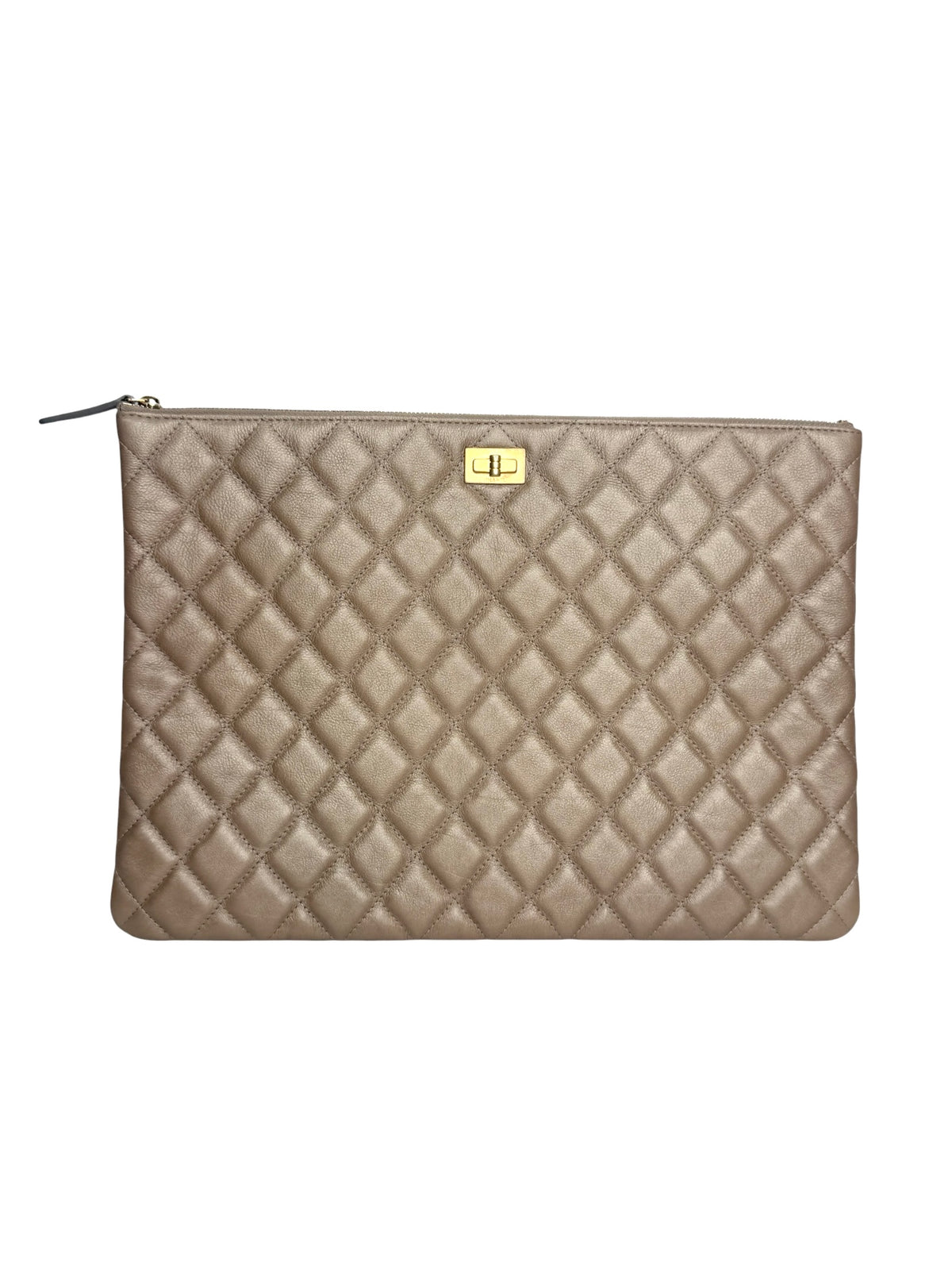 Chanel Iridescent Tan Reissue O Case Large T9199