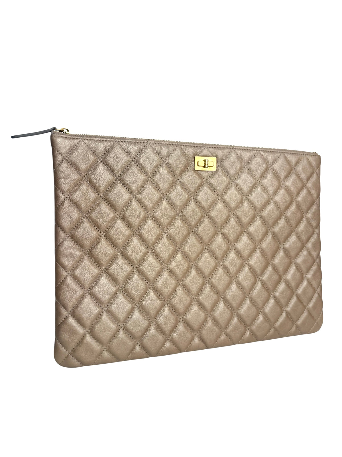 Chanel Iridescent Tan Reissue O Case Large T9199