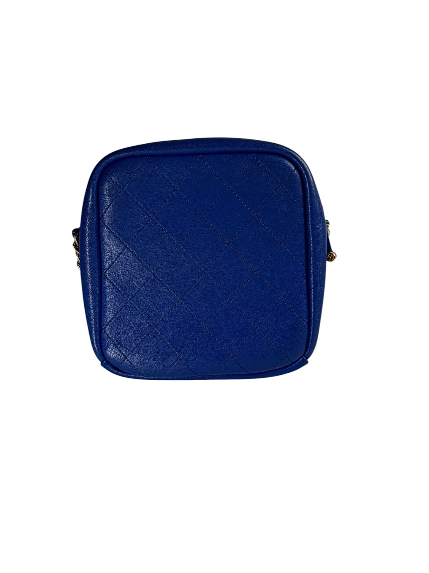 Chanel Electric Blue Turn Lock Camera Bag GHW T4764