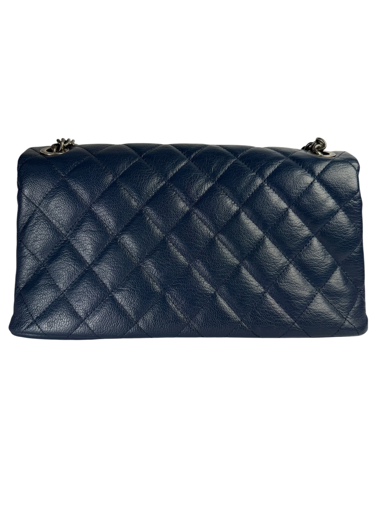 Chanel Blue Quilted Flap RHW T5815