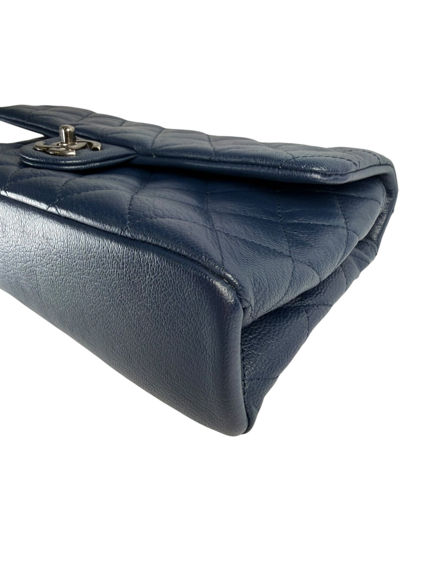 Chanel Blue Quilted Flap RHW T5815
