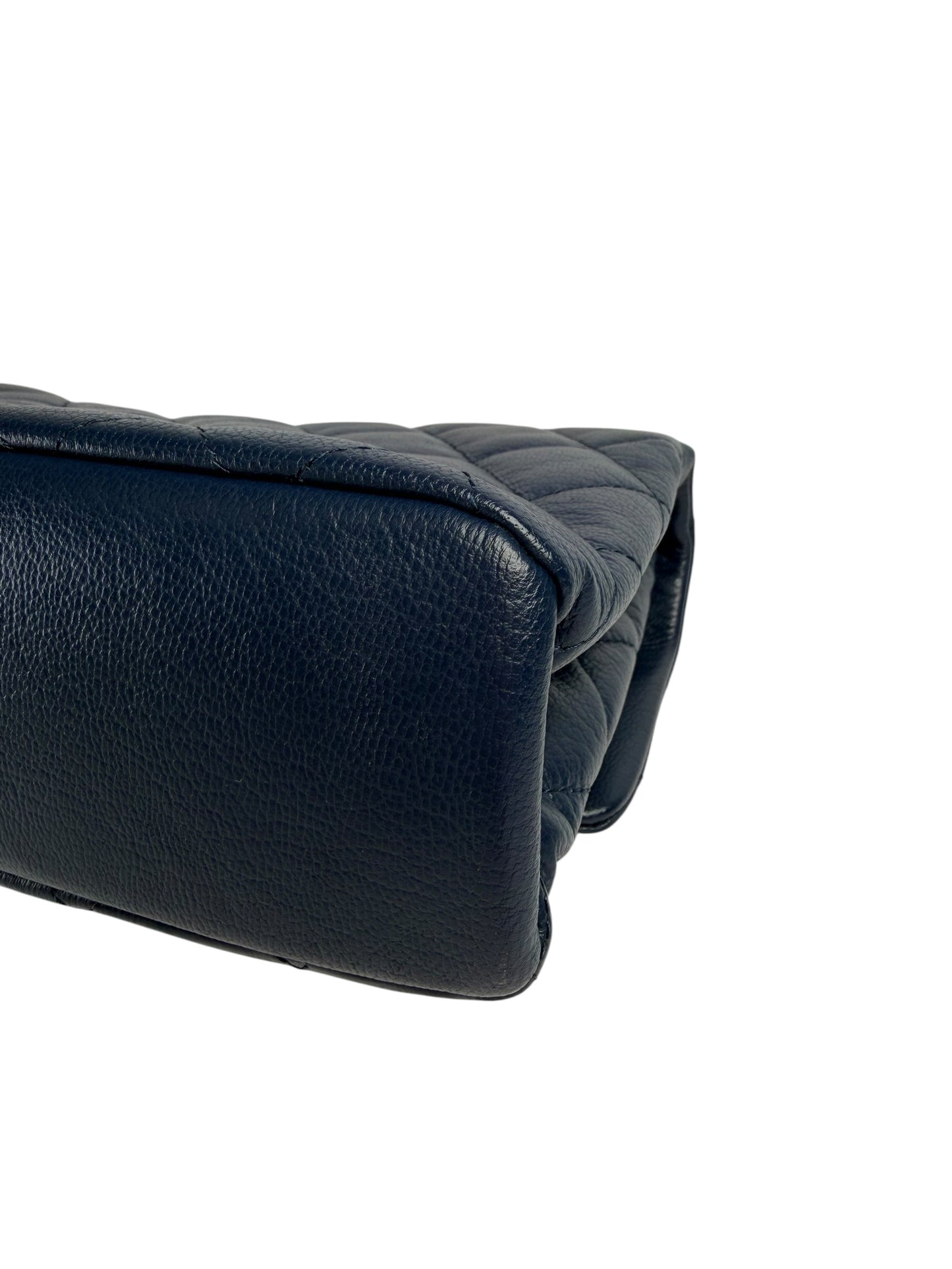 Chanel Blue Quilted Flap RHW T5815