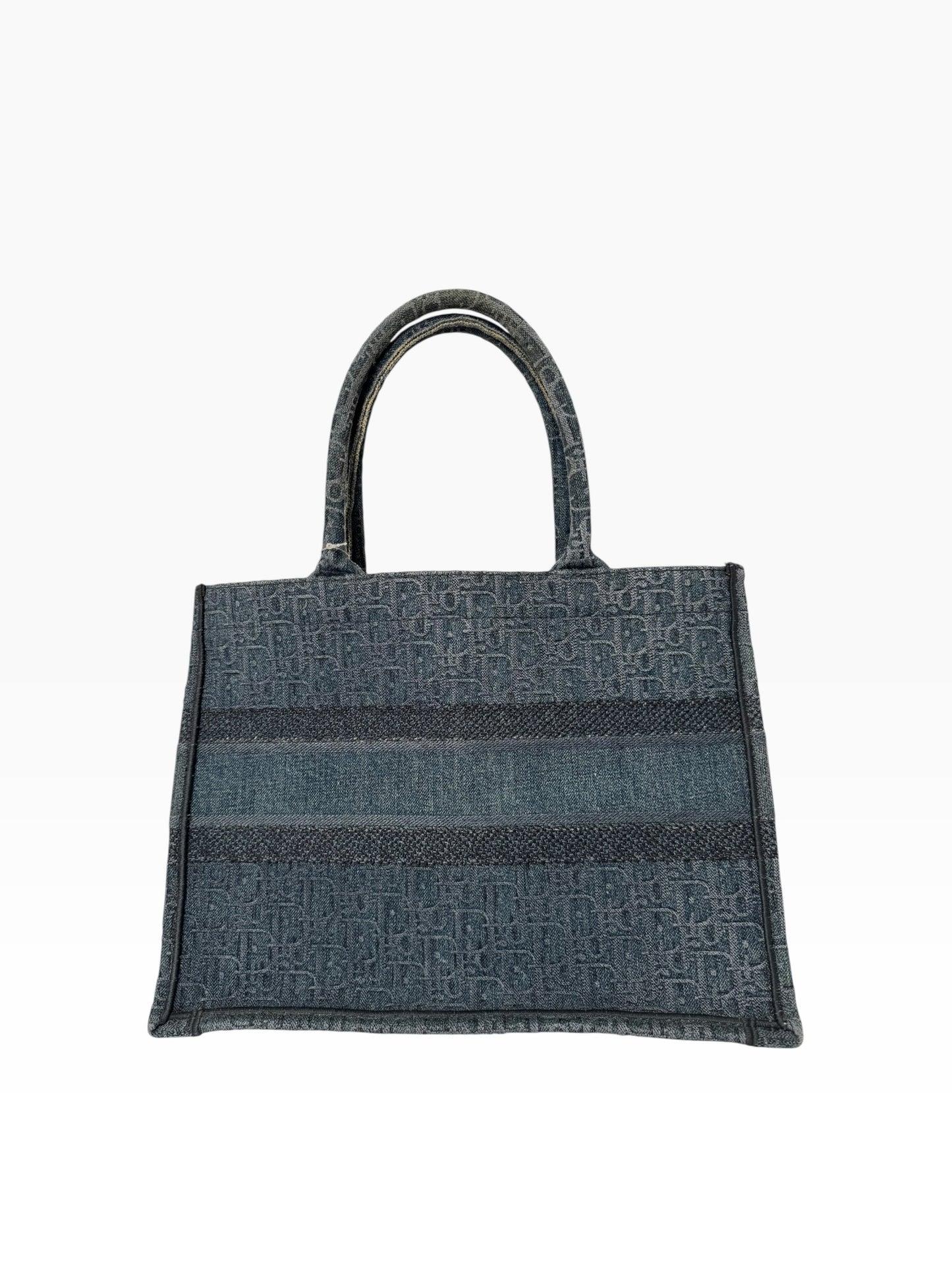 Christian Dior Denim Book Tote Medium