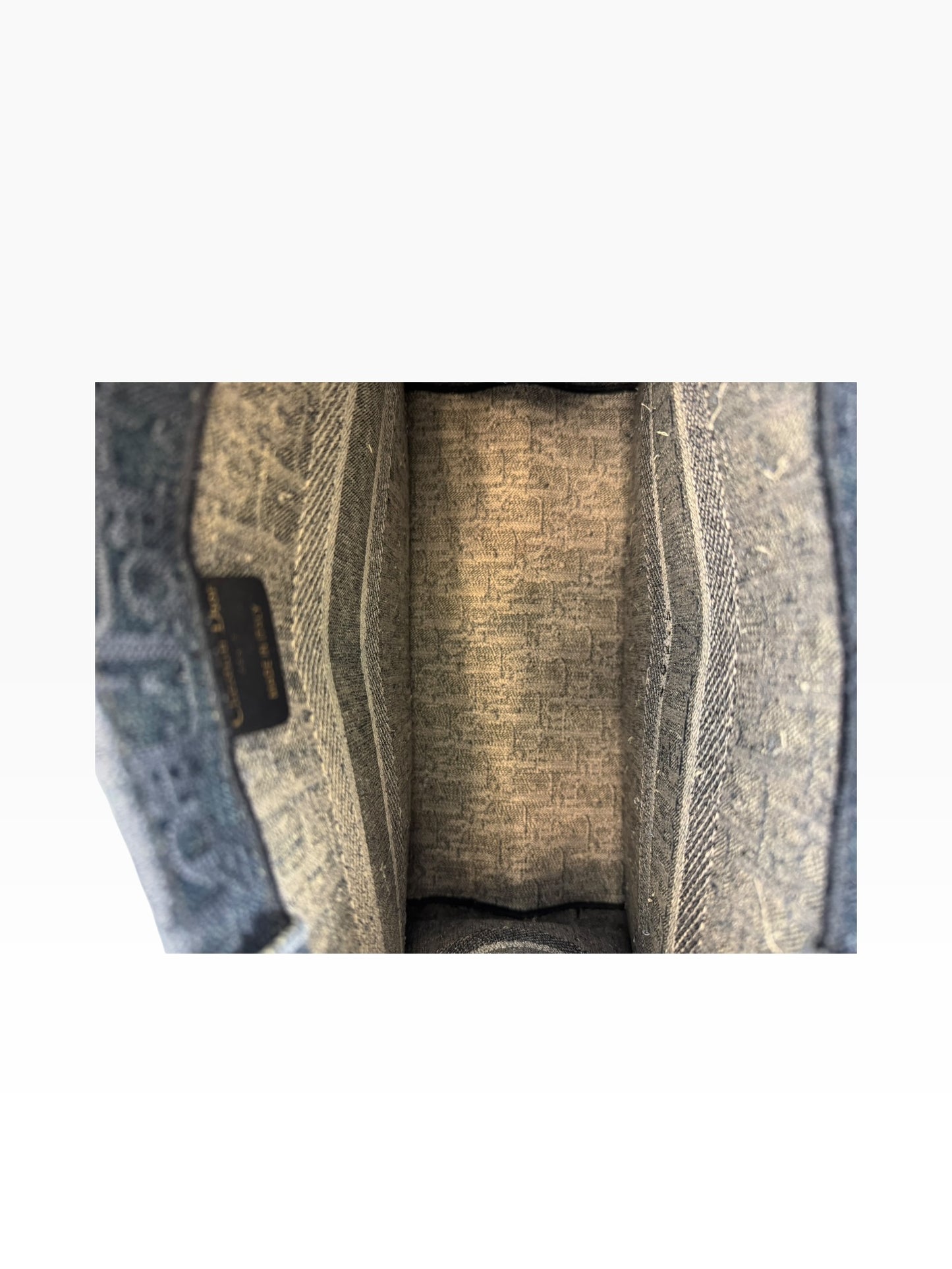 Christian Dior Denim Book Tote Medium