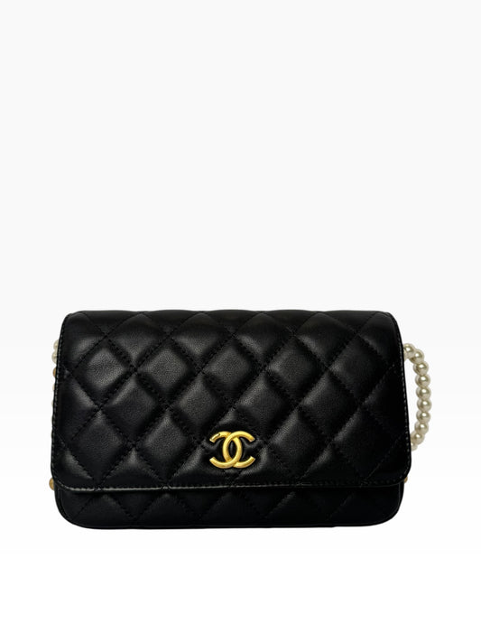 Chanel Black Pearl Crossbody Flap