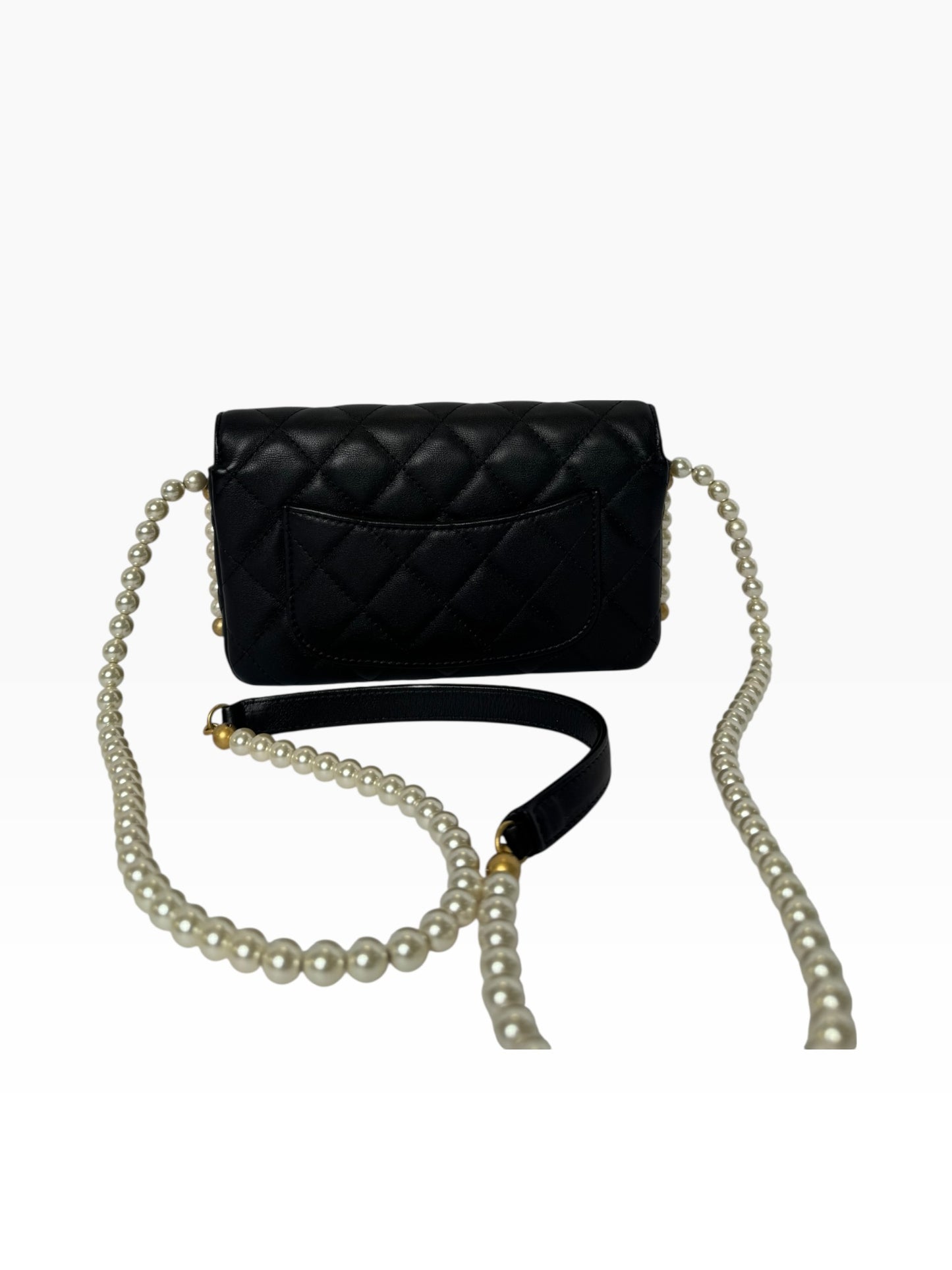 Chanel Black Pearl Crossbody Flap