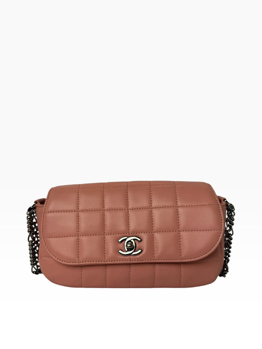 Chanel Baby Pink Chocolate Bar Mini Flap SHW