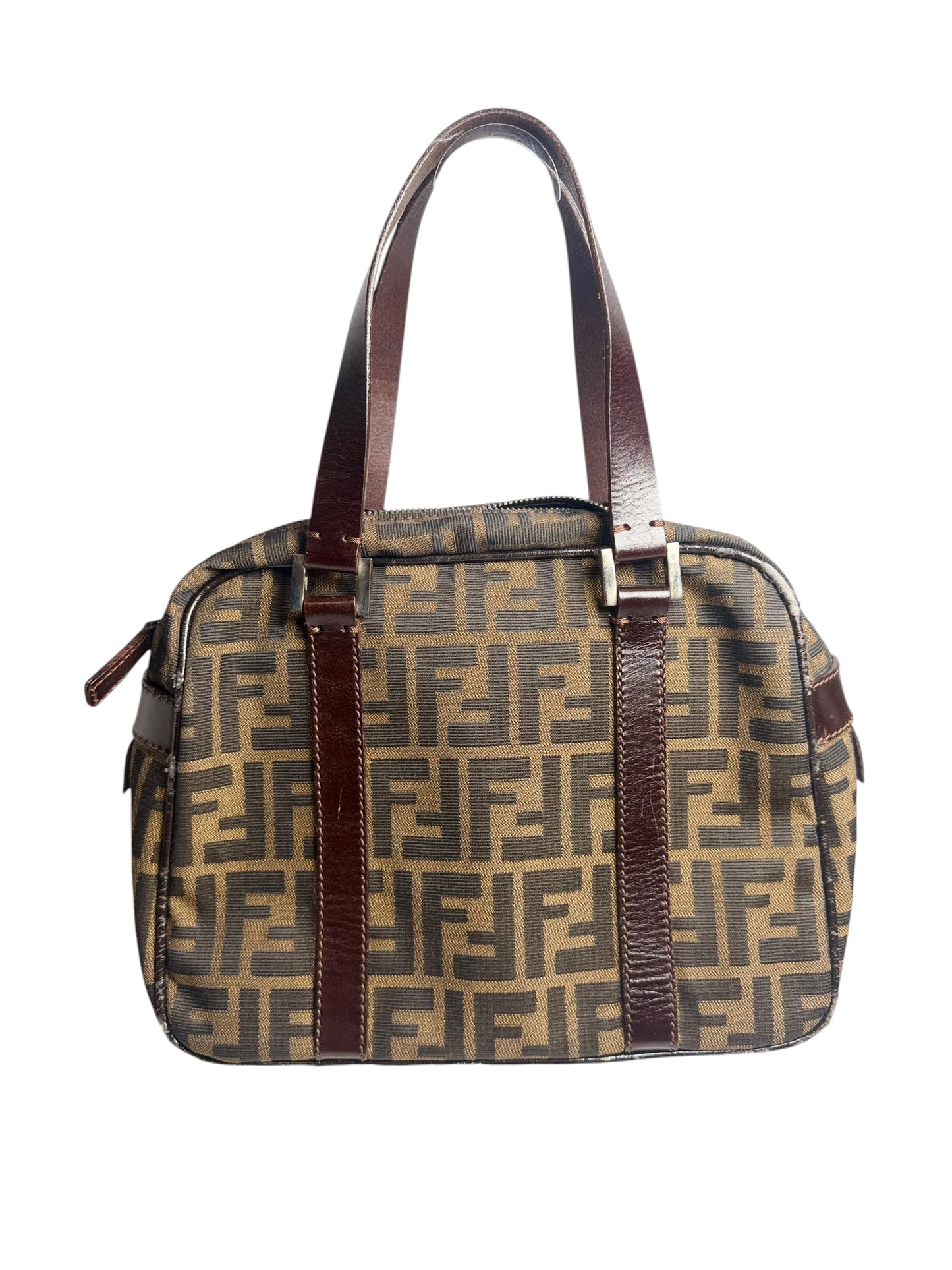 Fendi Zucca Canvas Boston Bag T8359