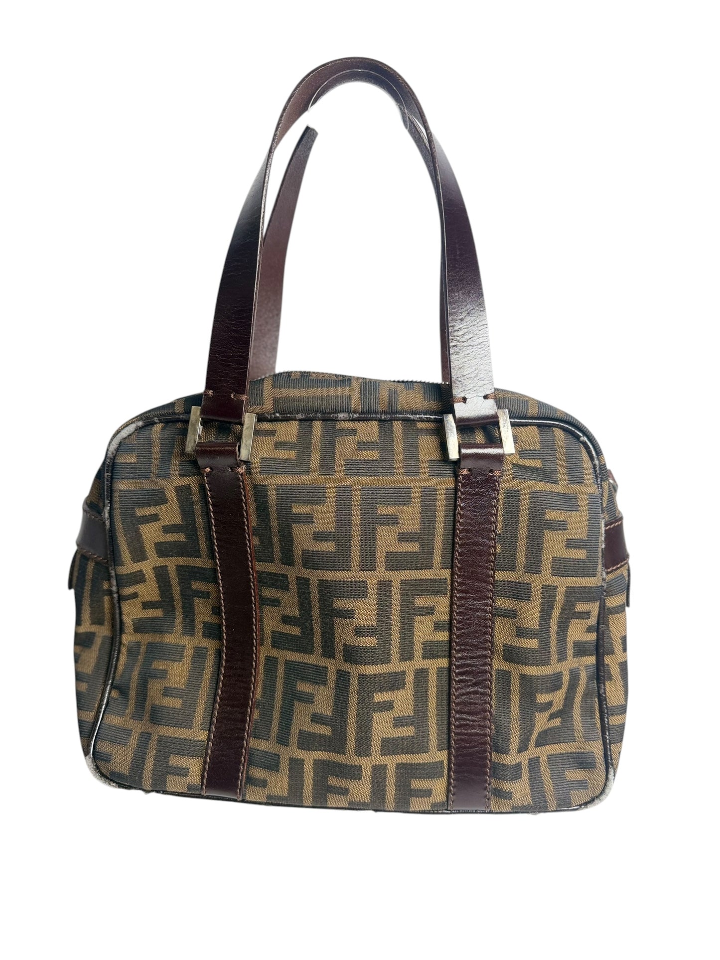 Fendi Zucca Canvas Boston Bag T8359