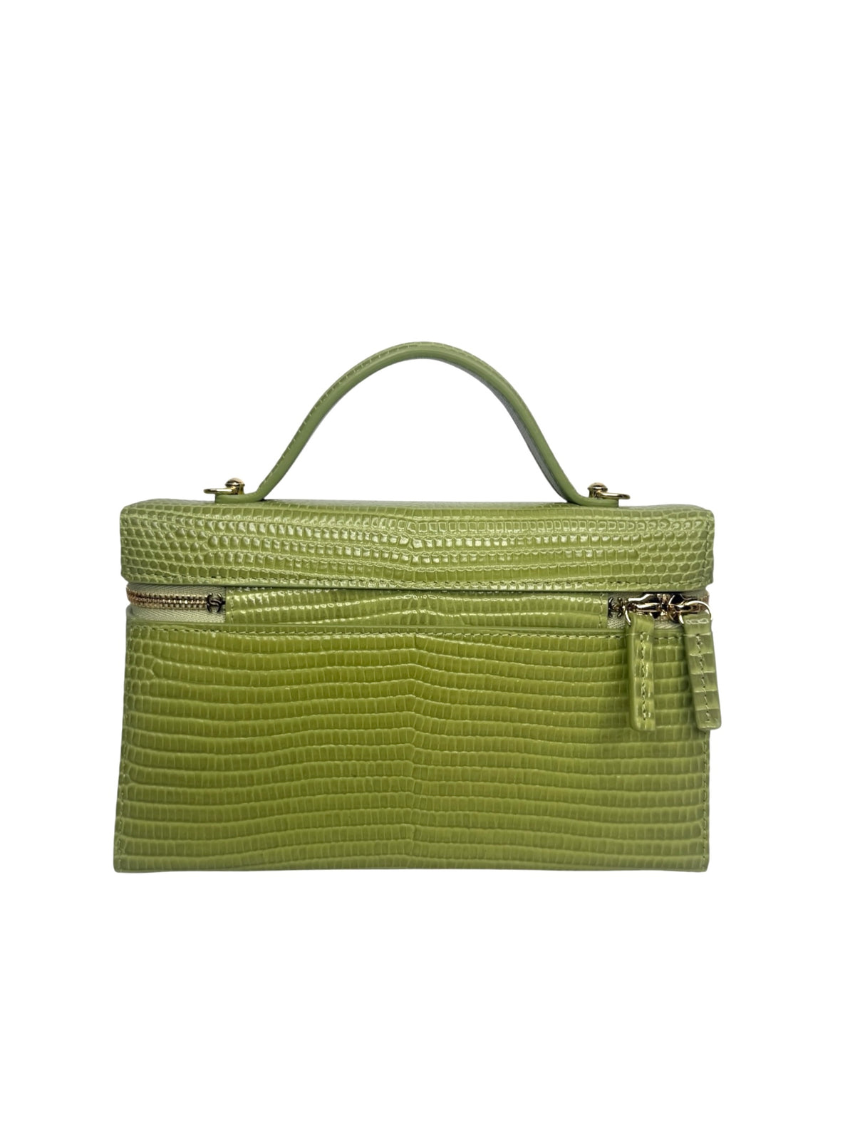 Chanel Green Lizard Slim Vanity T9257