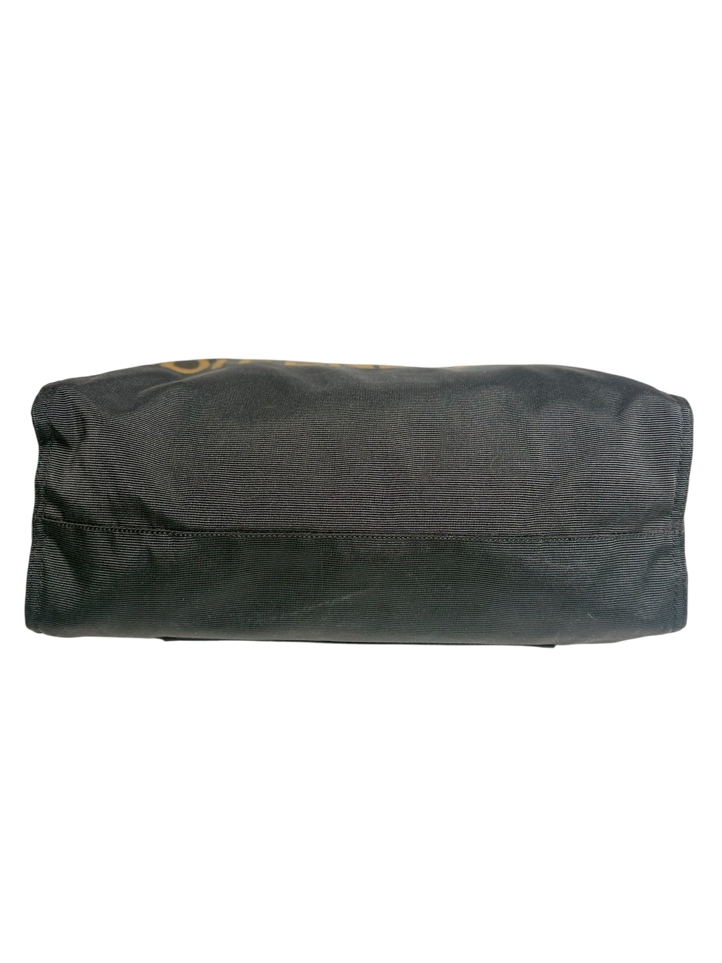 Fendi Black Logo Nylon Tote Bag T7352