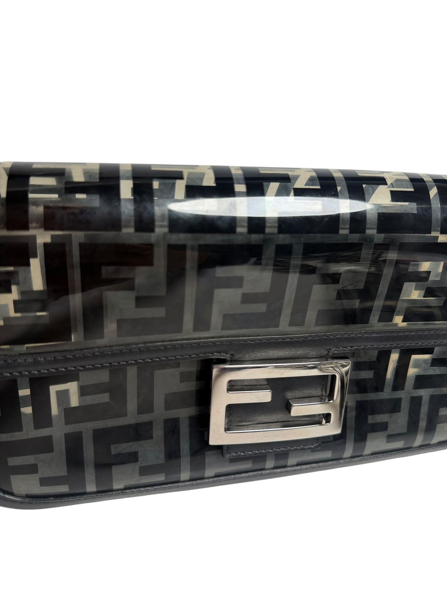Fendi Zucca Medium Baguette bag Transparent PVC T8140
